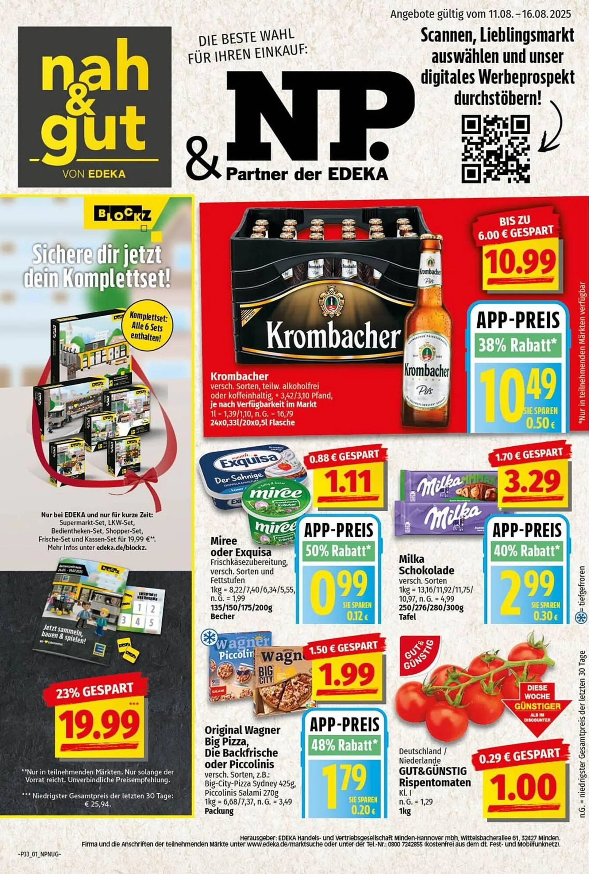 nah & gut Prospekt von 11. August bis 16. August 2025 - Prospekt seite 1