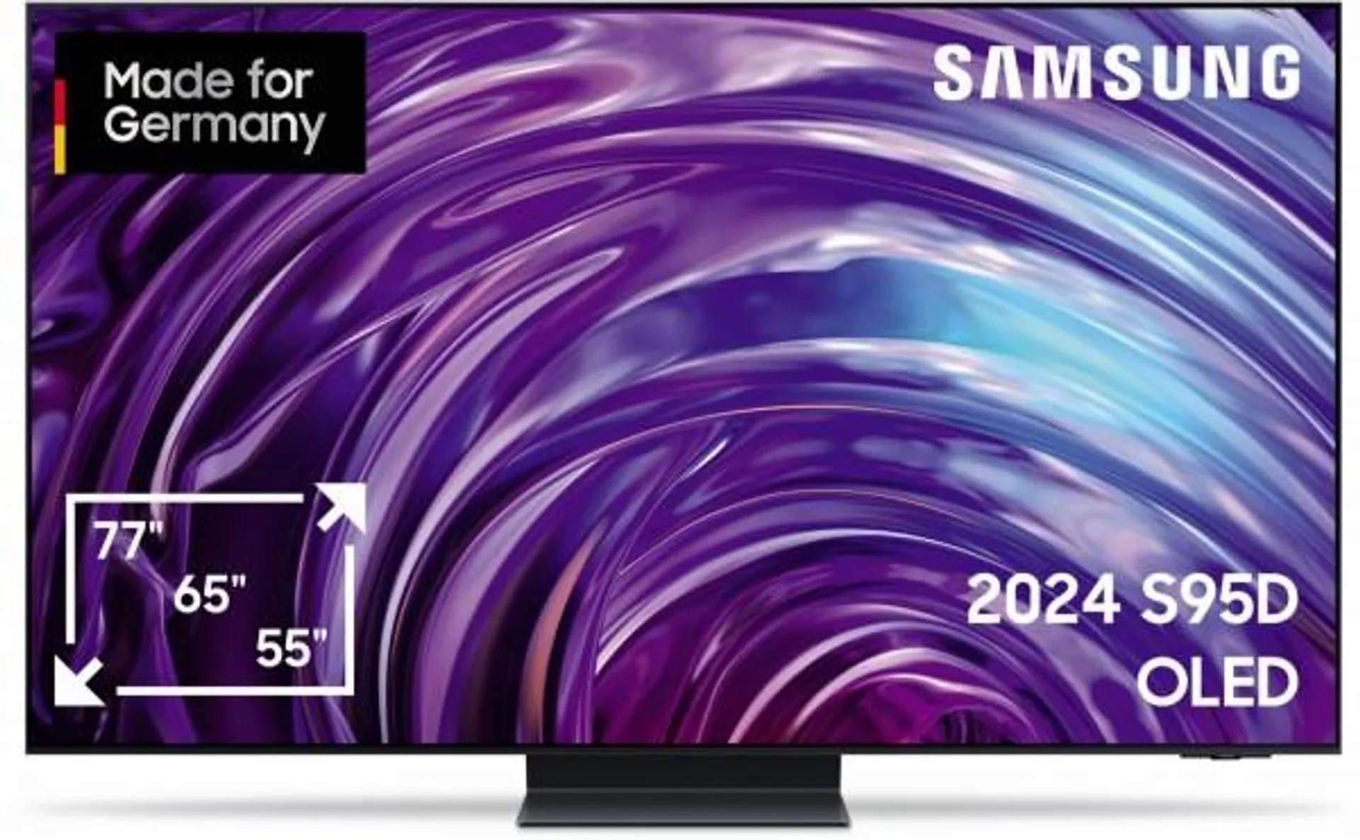 Samsung GQ65S95DAT 163 cm (65") OLED AI TV mit Neural Quantum 4K AI Gen2 Prozessor graphitschwarz / F