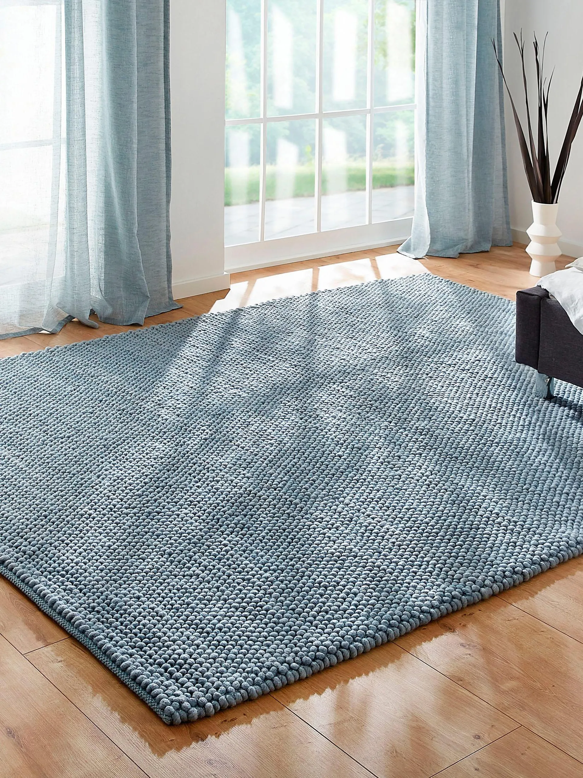 Malmby Woll-Teppich, Sky Blue