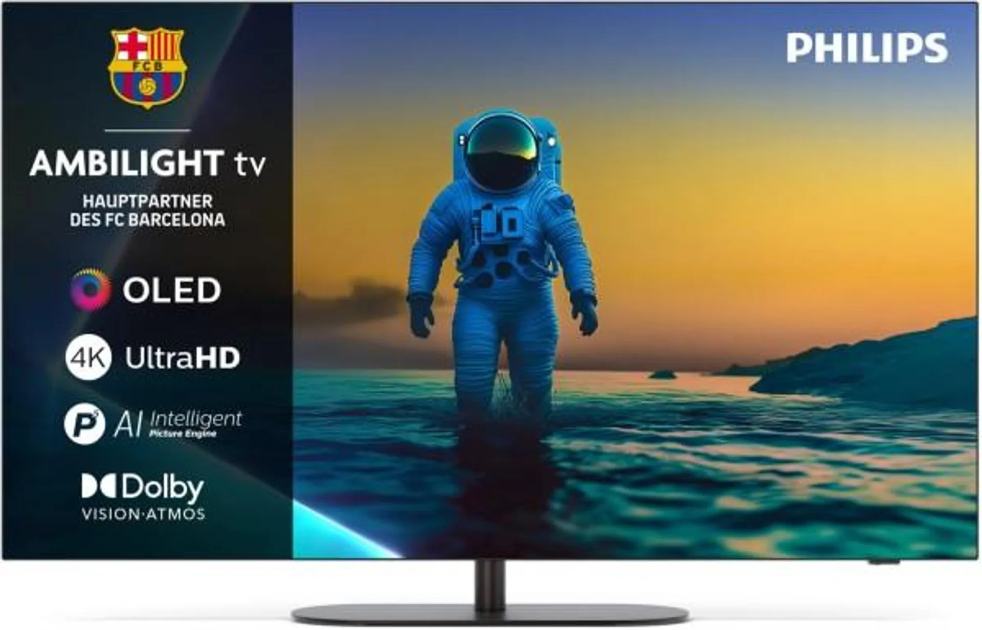 Philips 55OLED810/12 139 cm (55") OLED Ambilight TV metall / G