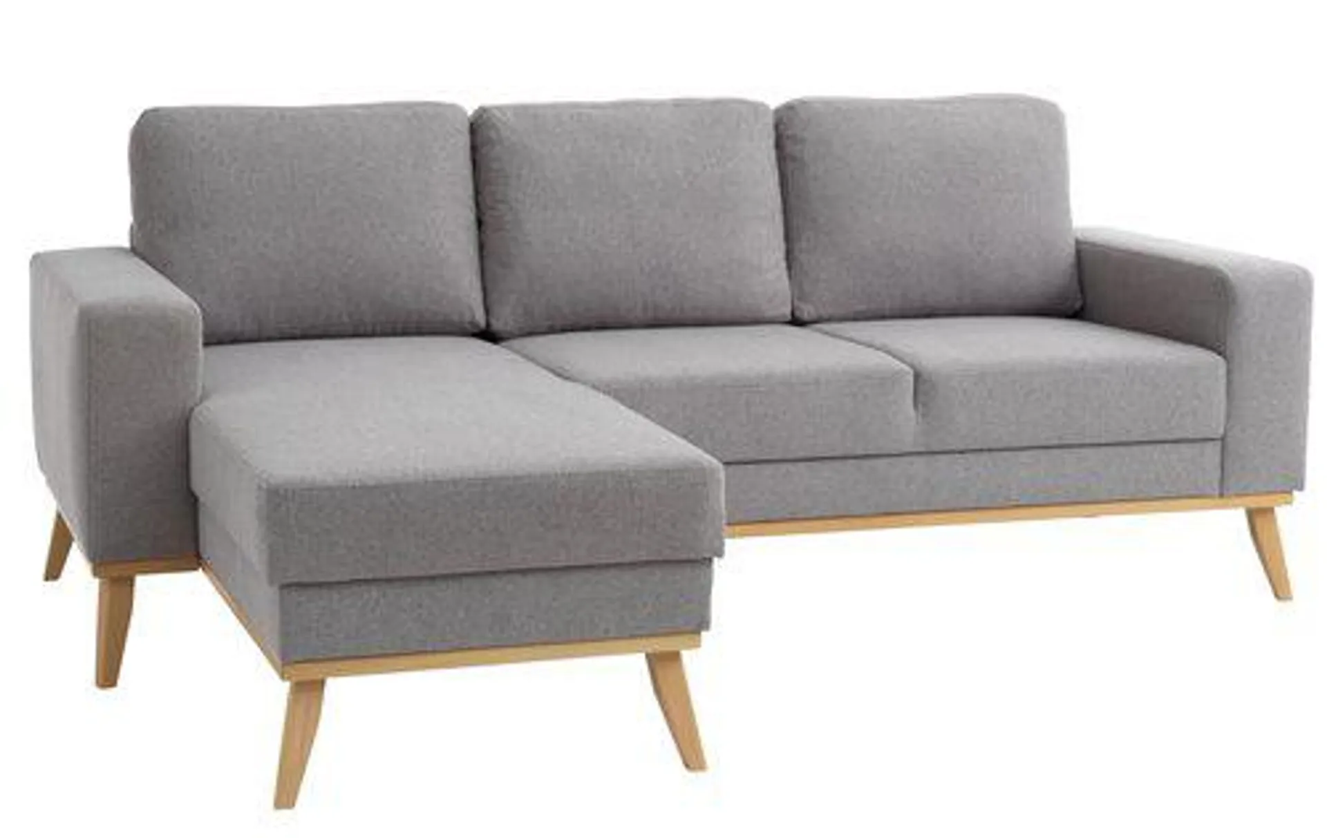 Sofa ARENDAL Chaiselongue hellgrau