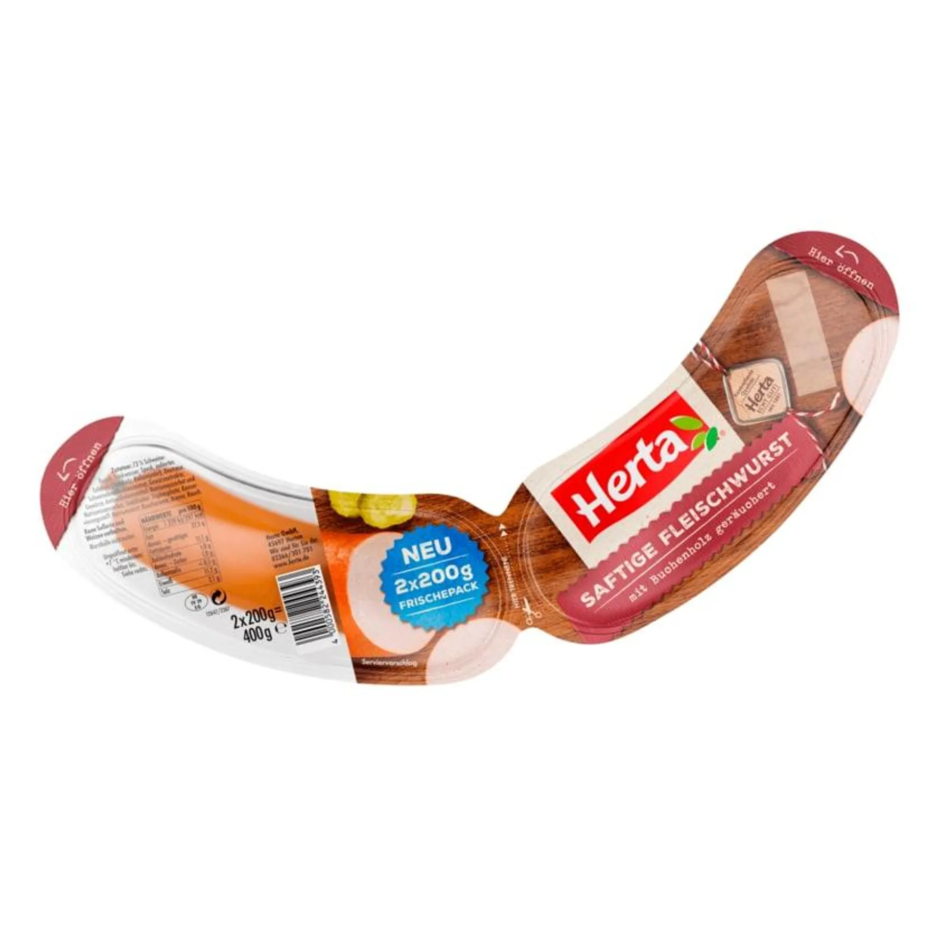 Herta Saftige Fleischwurst 2x200g