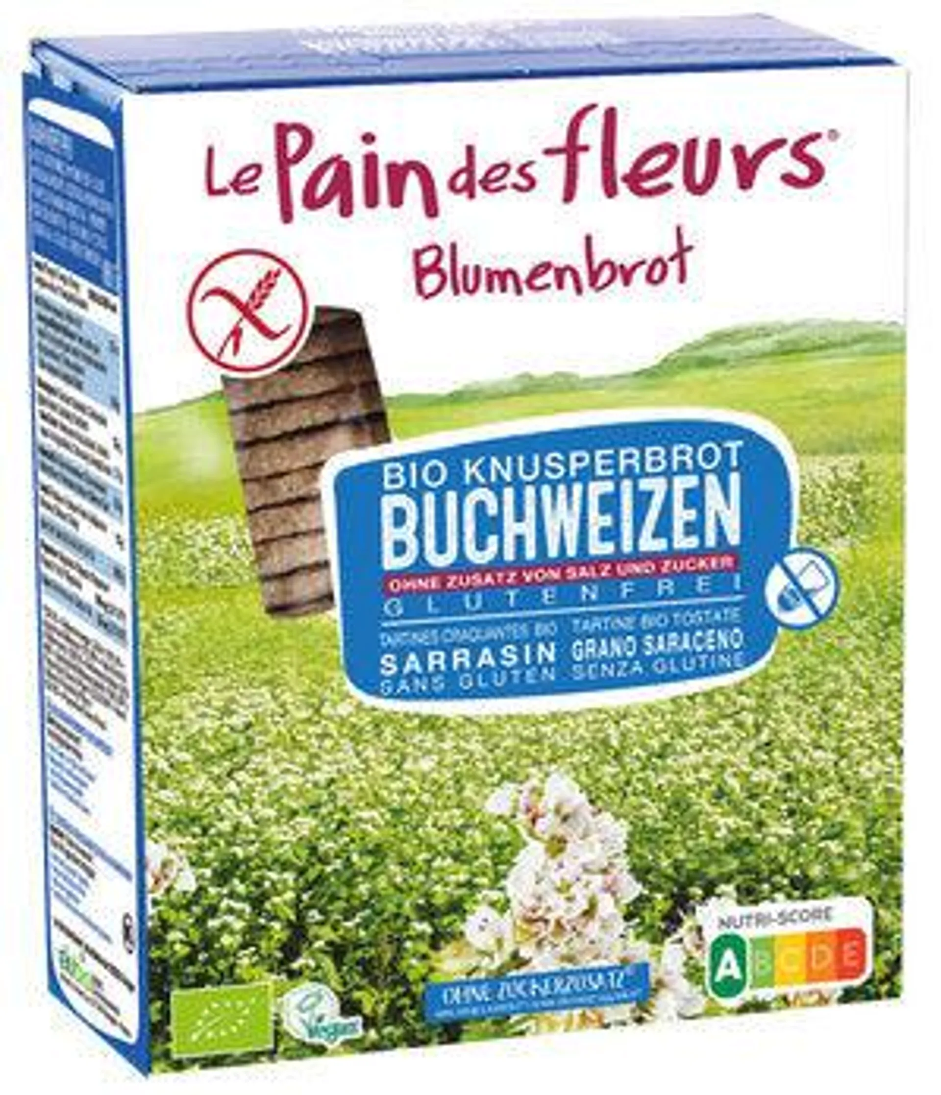 Blumenbrot - Knusprige Bio Buchweizen Schnitten frei von Zucker 150g
