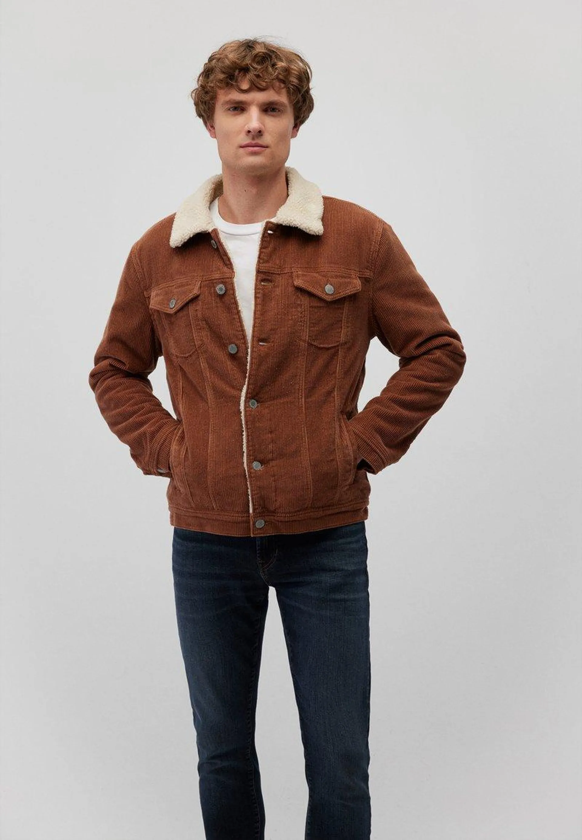 AARON - Light jacket - thrush corduroy denim