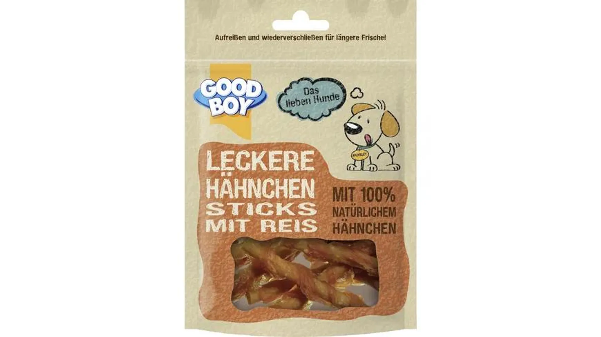 Good Boy Leckere Hähnchen Sticks mit Reis