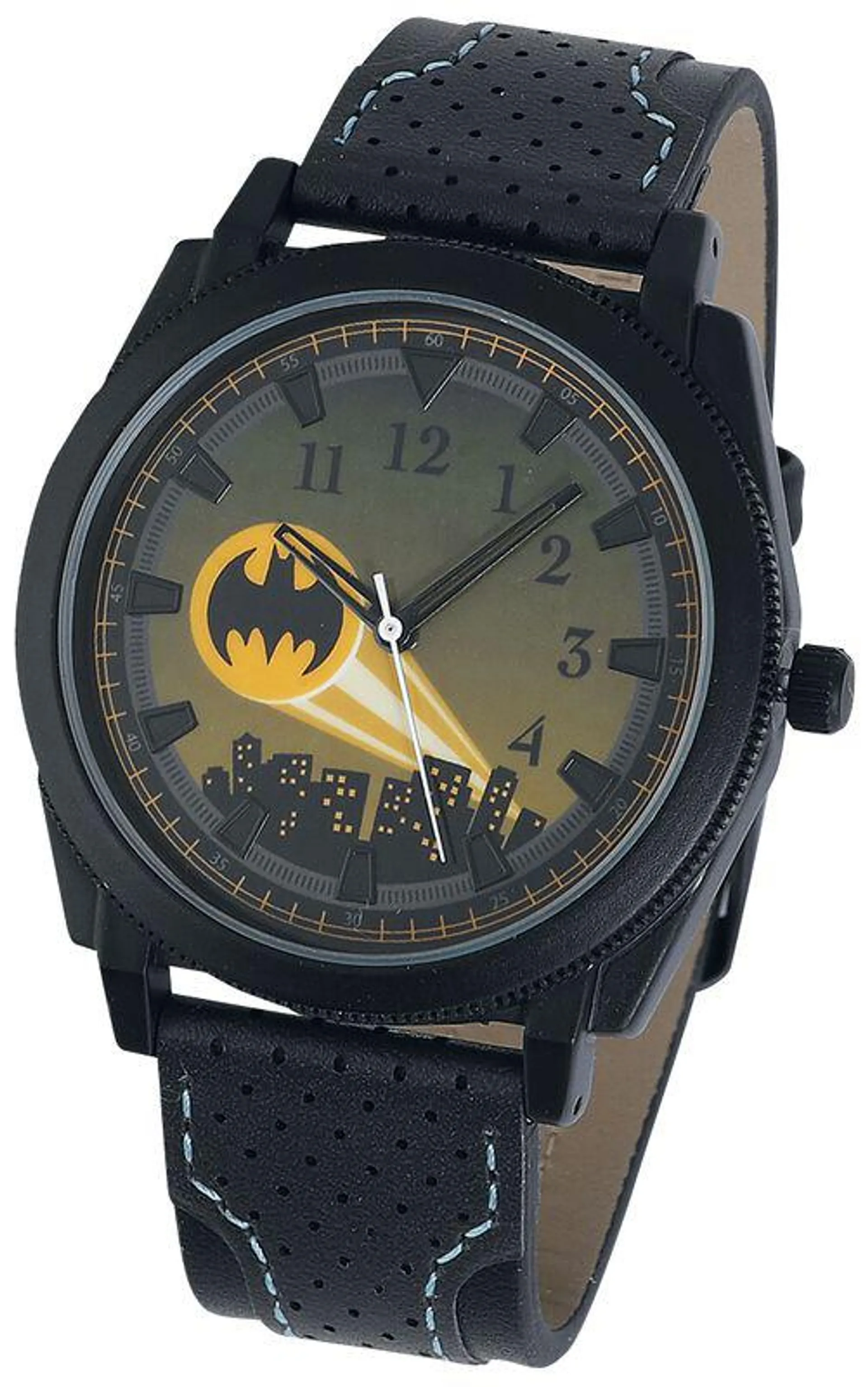 "Bat-Signal" Armbanduhren schwarz/gelb von Batman
