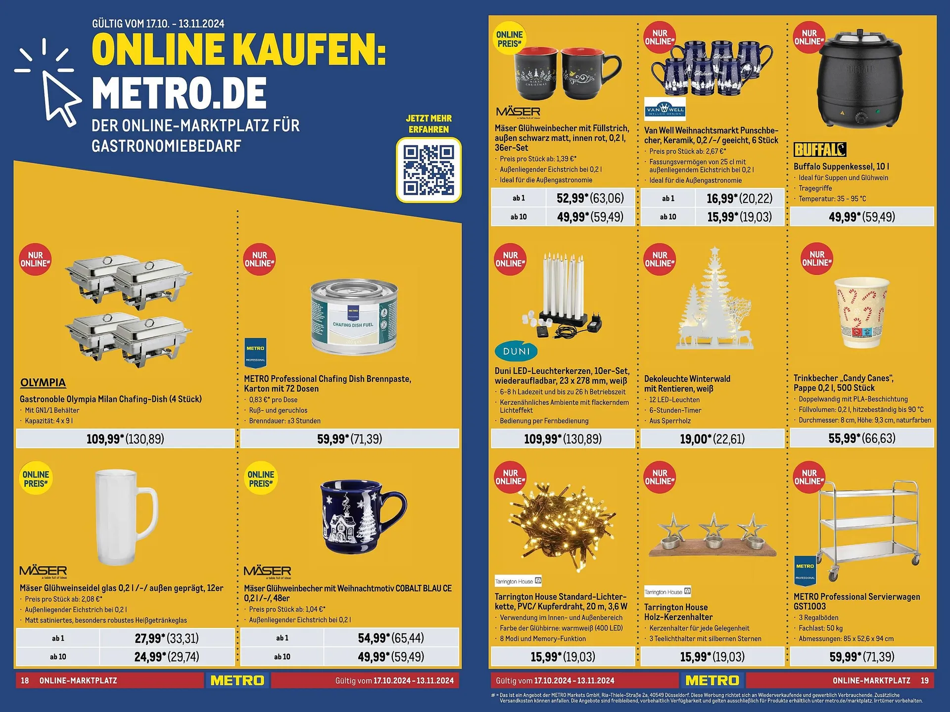 METRO Prospekt von 17. Oktober bis 13. November 2024 - Prospekt seite 10