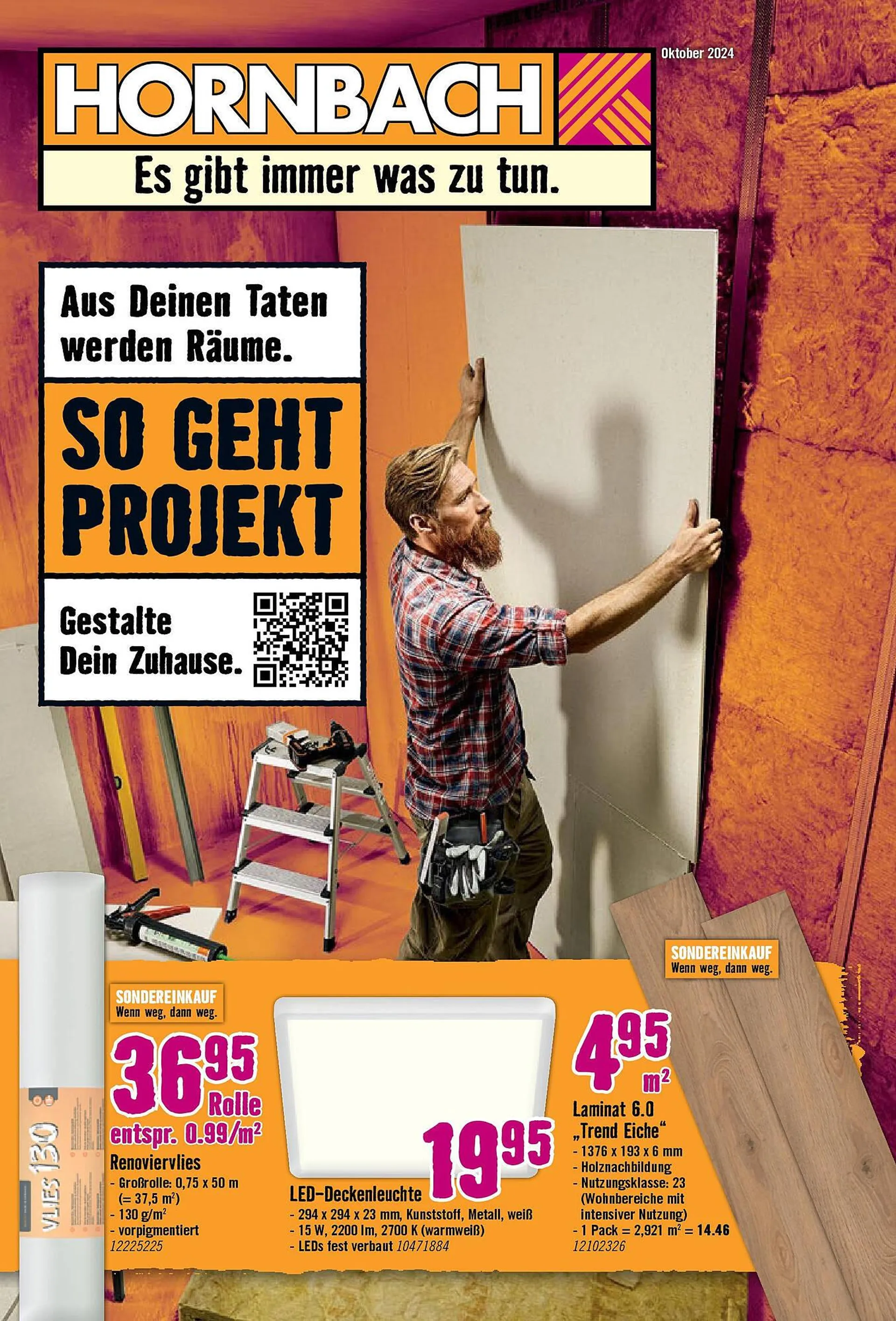 Hornbach Prospekt von 24. September bis 22. Oktober 2024 - Prospekt seite 1