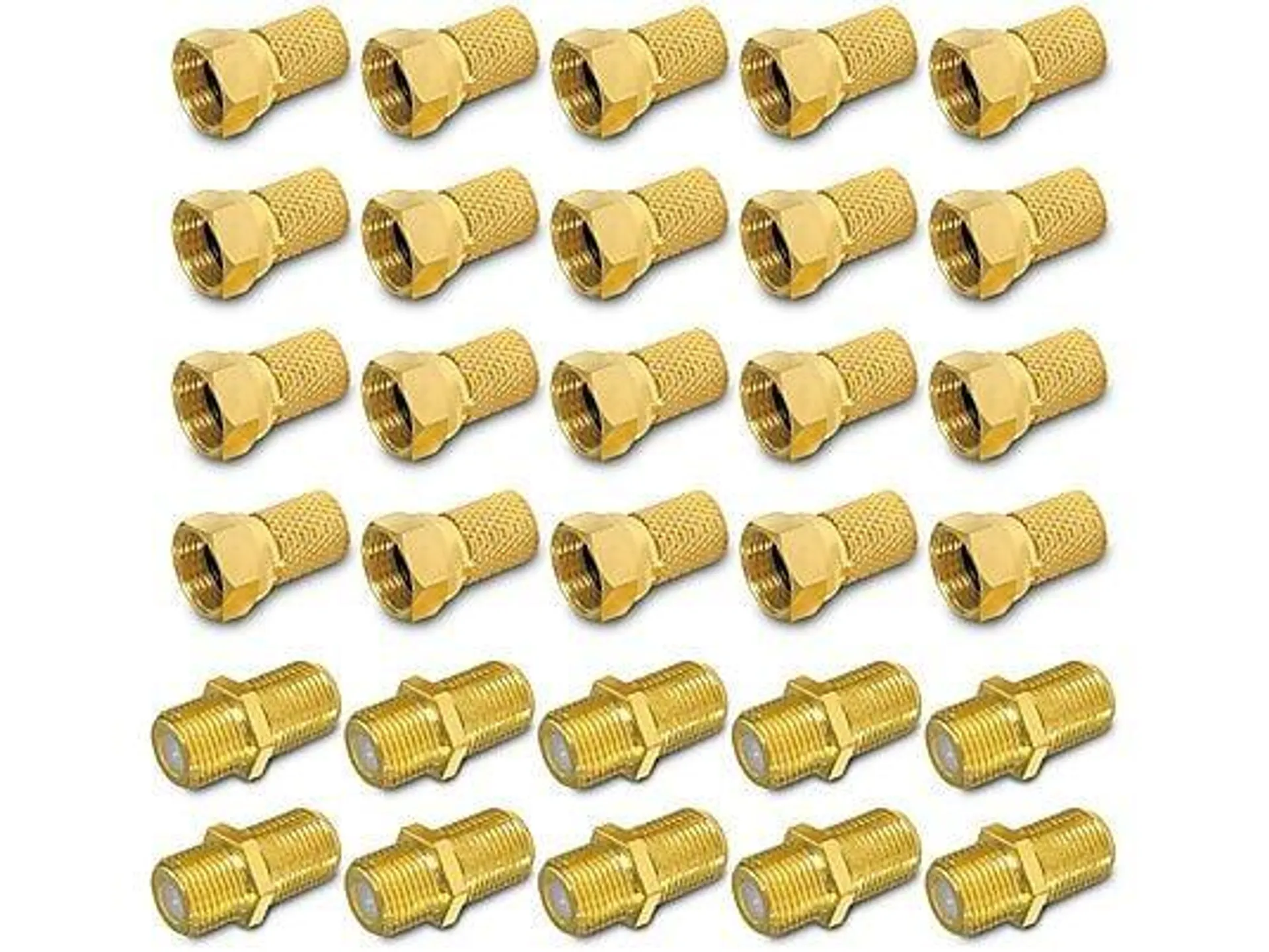 ARLI F-Verbindungsset / 20x F-Stecker 10x F-Verbinder F-Stecker