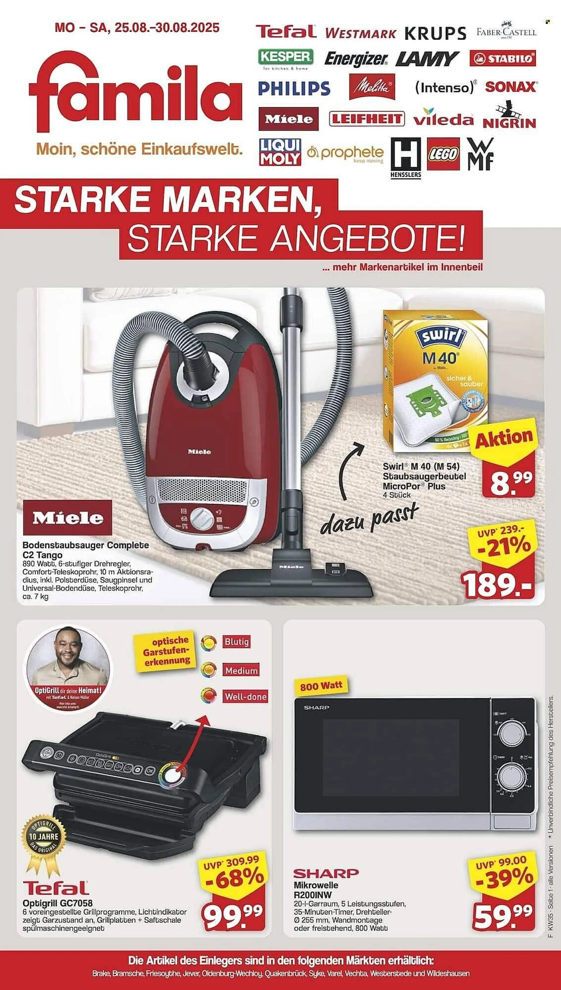 Famila Nord Ost Prospekt von 25. August bis 30. August 2025 - Prospekt seite 1