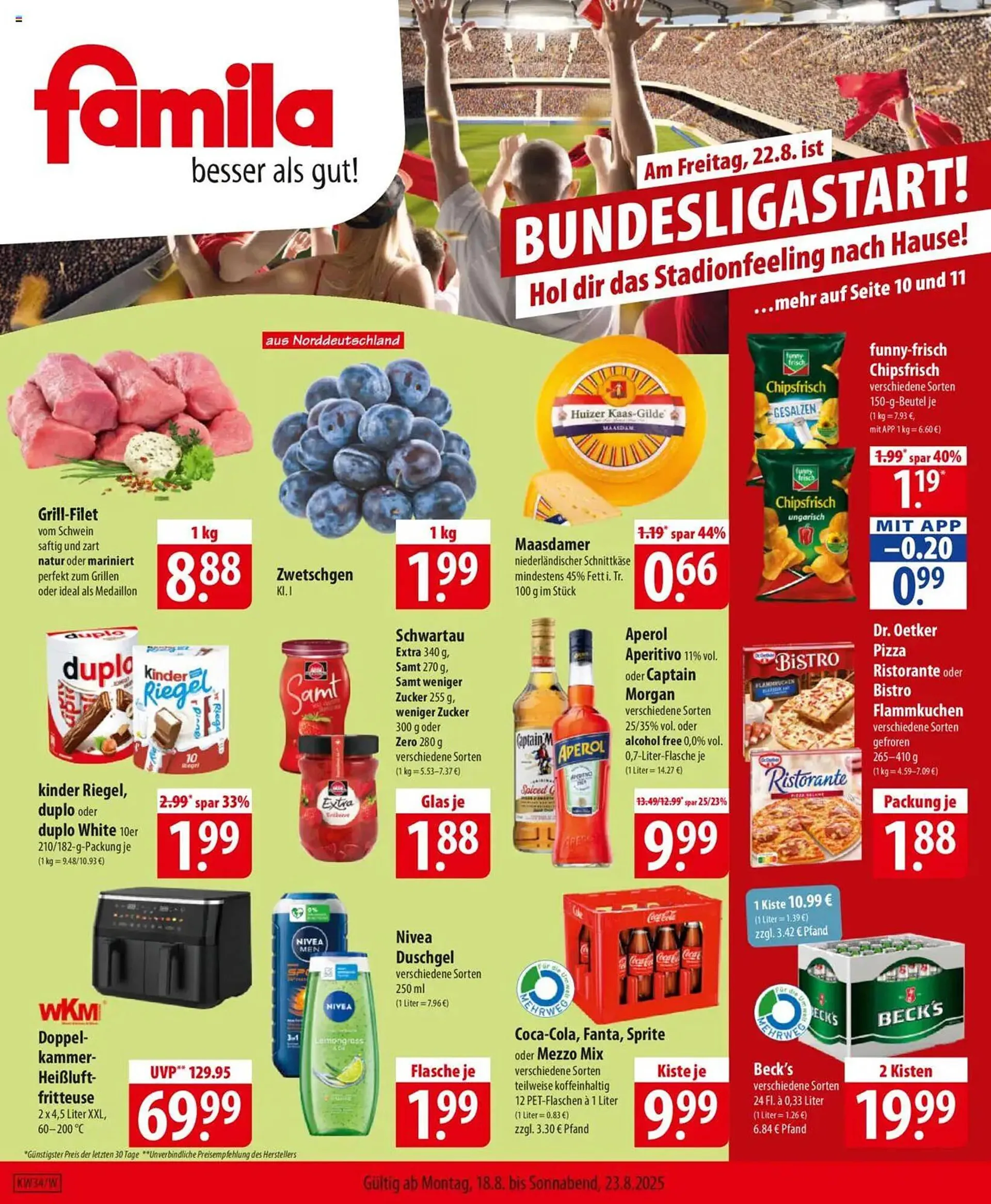Famila Nord Ost Prospekt von 18. August bis 23. August 2025 - Prospekt seite 1