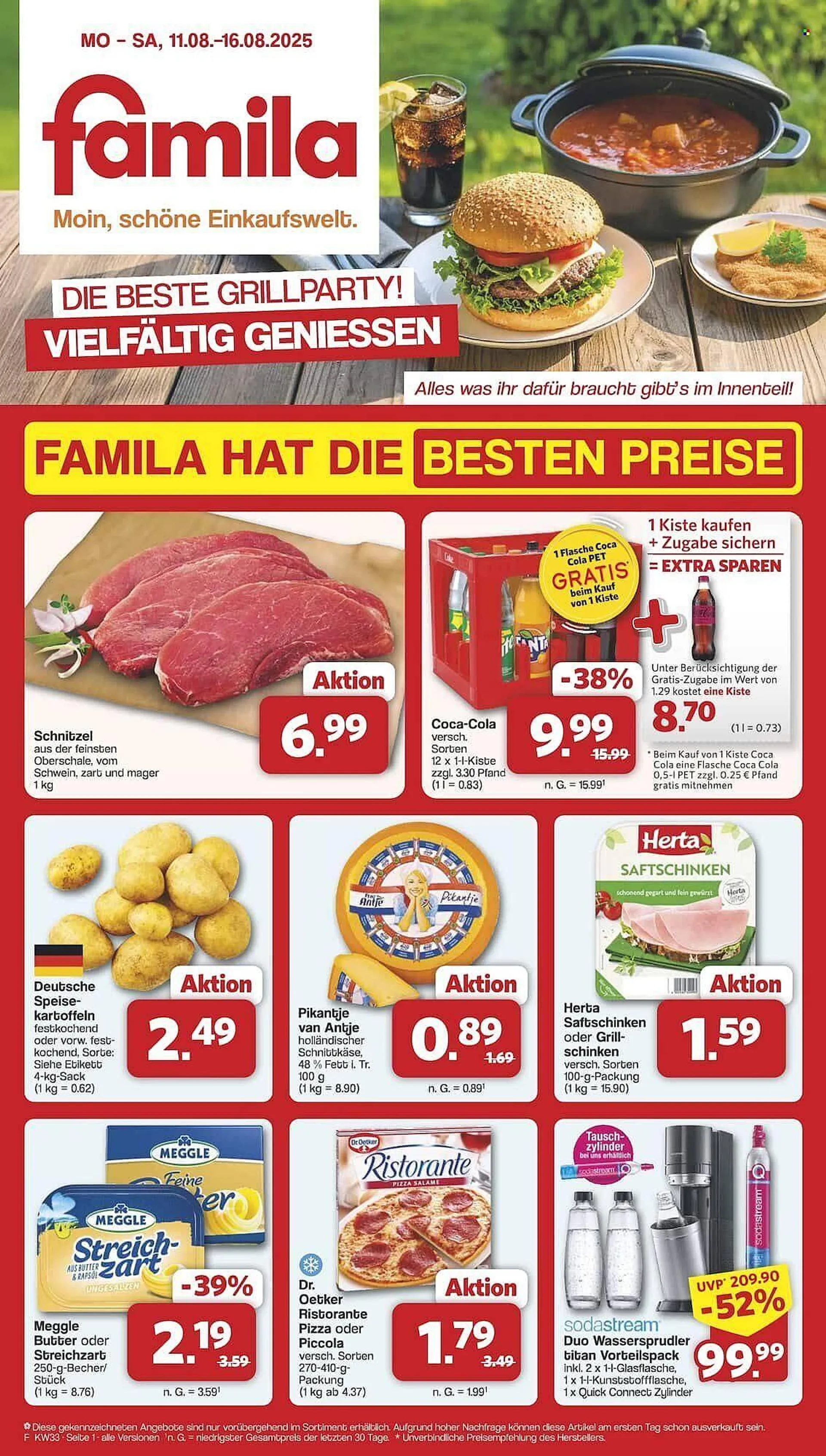 Famila Nord Ost Prospekt von 11. August bis 16. August 2025 - Prospekt seite 1