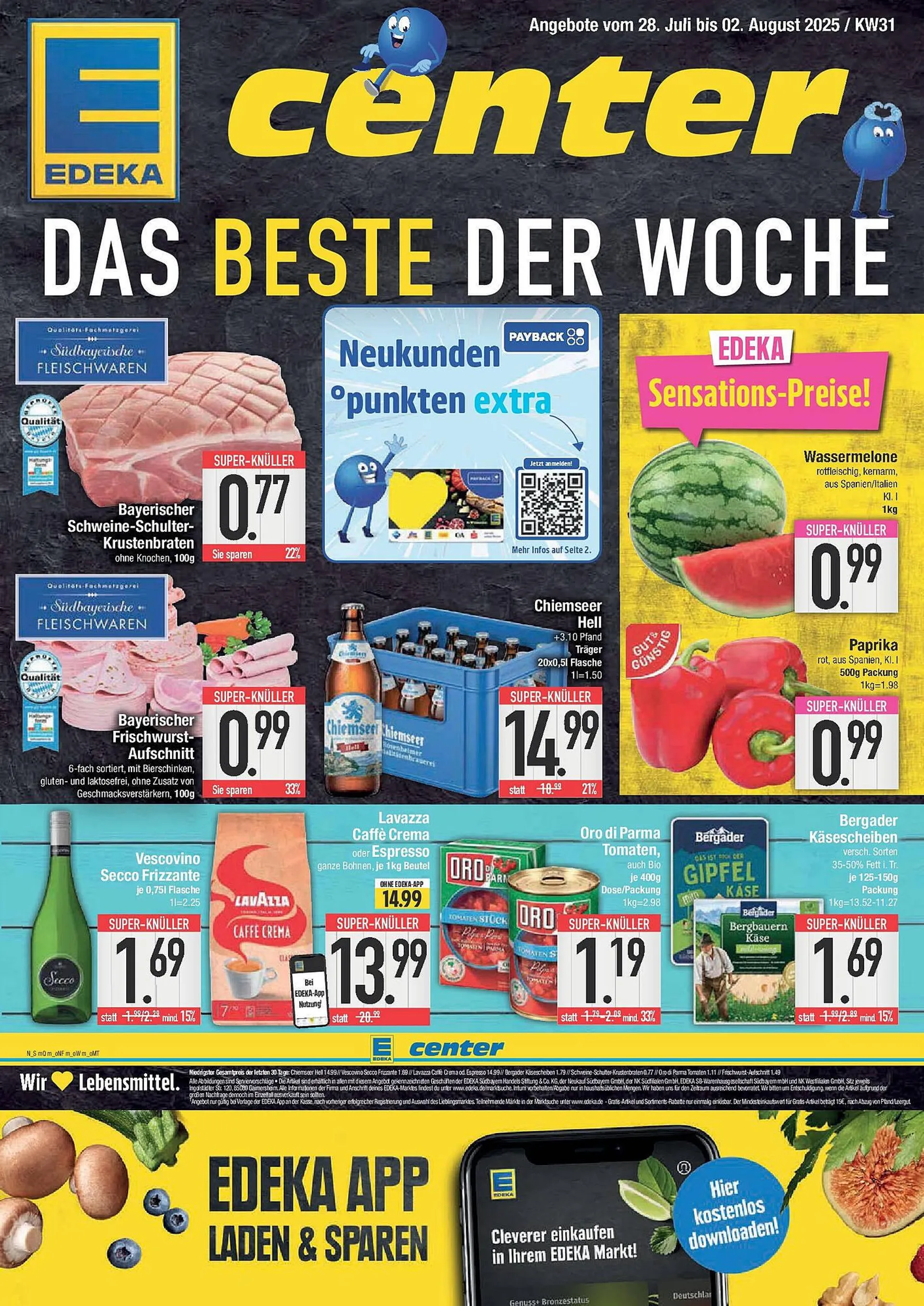 E-Center Prospekt von 27. Juli bis 2. August 2025 - Prospekt seite 1