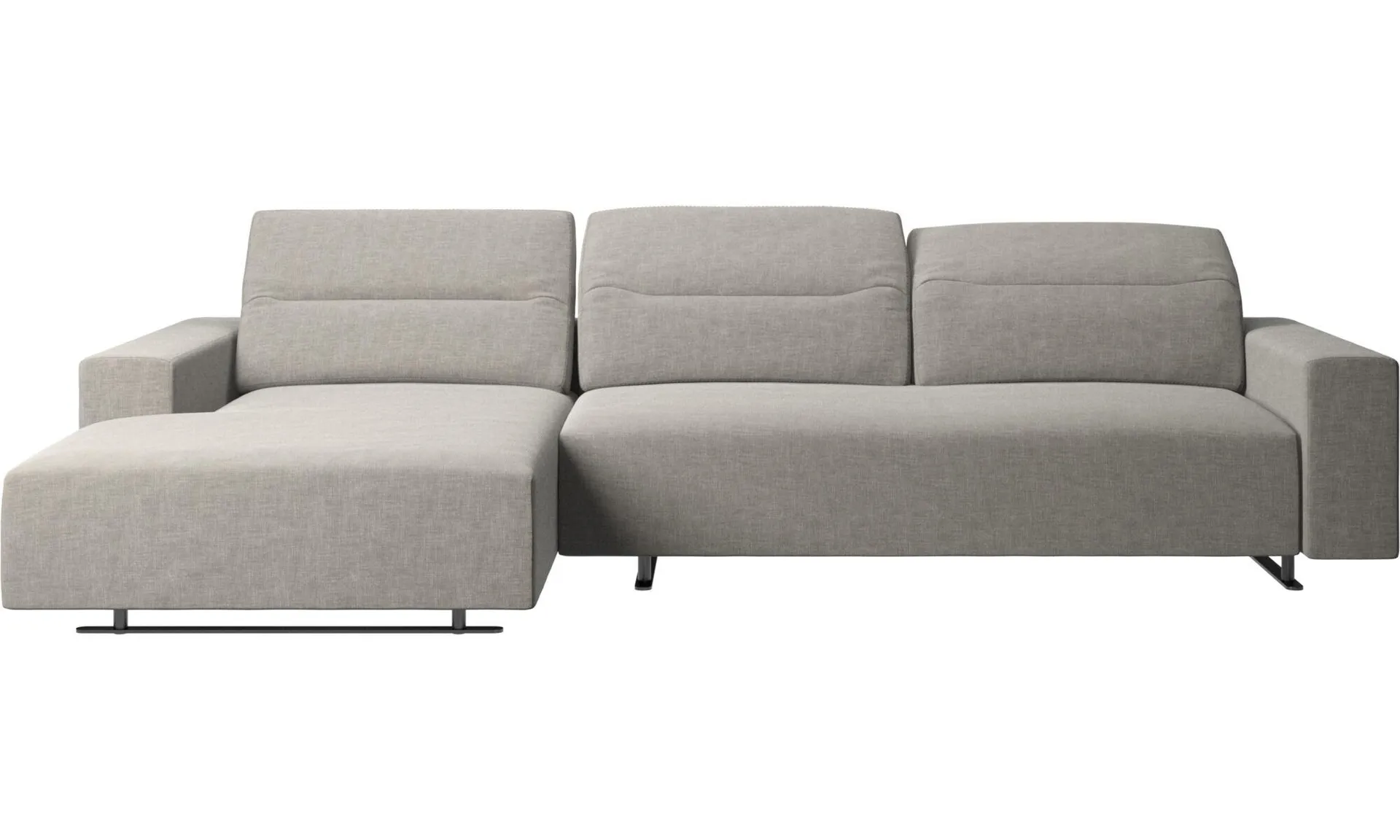 Hampton Sofa mit verstellbarem Rückenpolster und Ruhemodul links