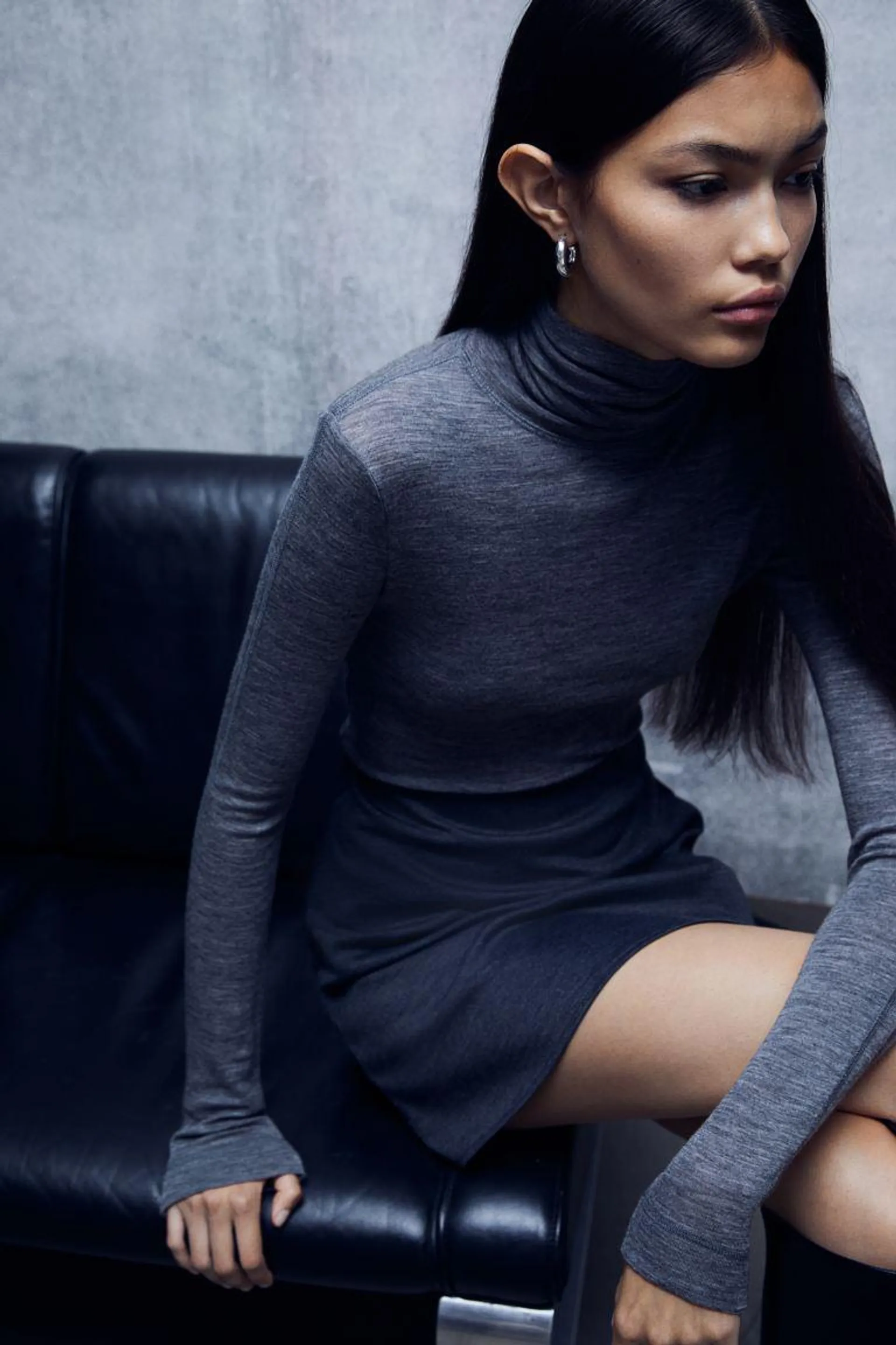 Jersey mini skirt