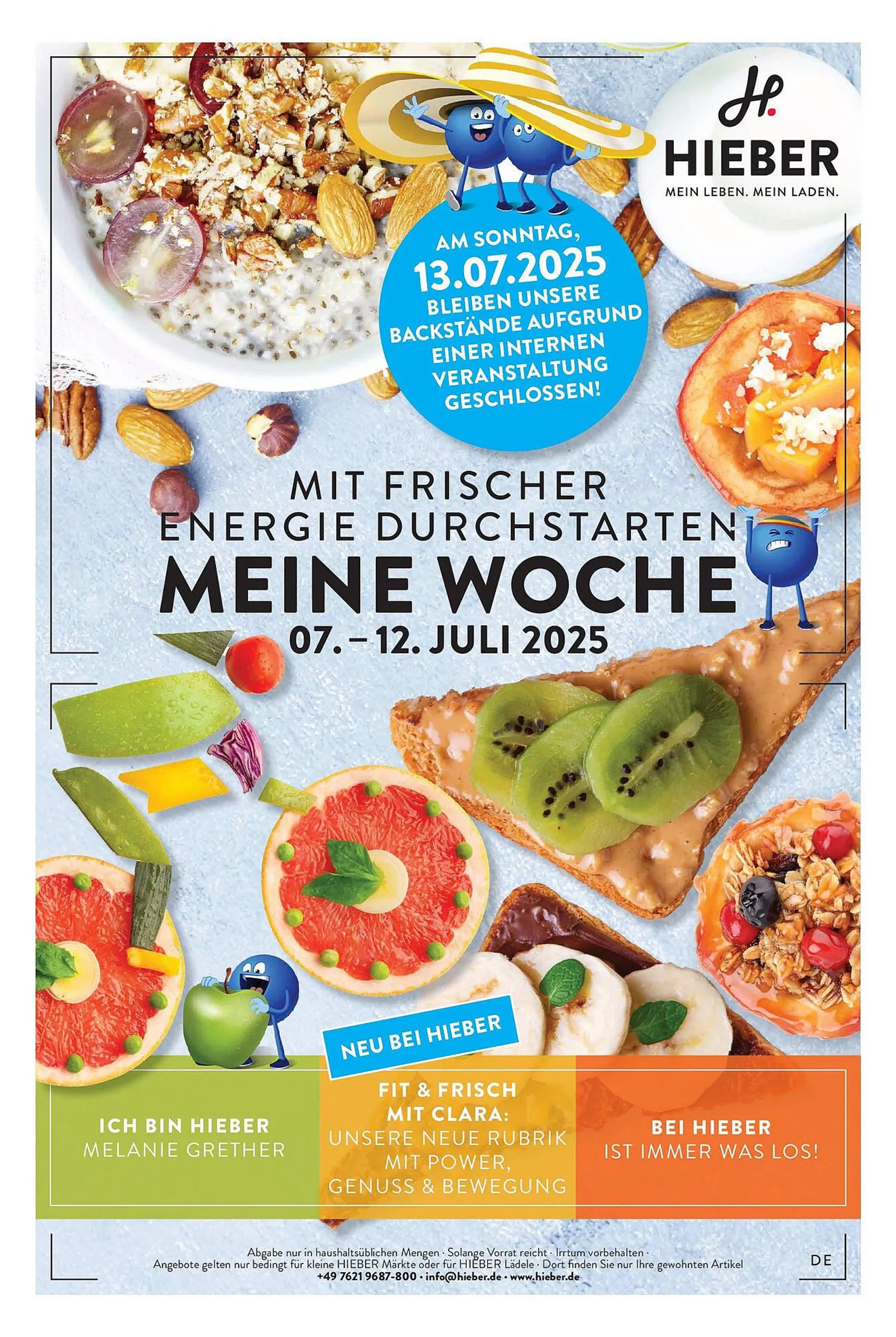 Hieber's Frische Center Prospekt von 6. Juli bis 12. Juli 2025 - Prospekt seite 1