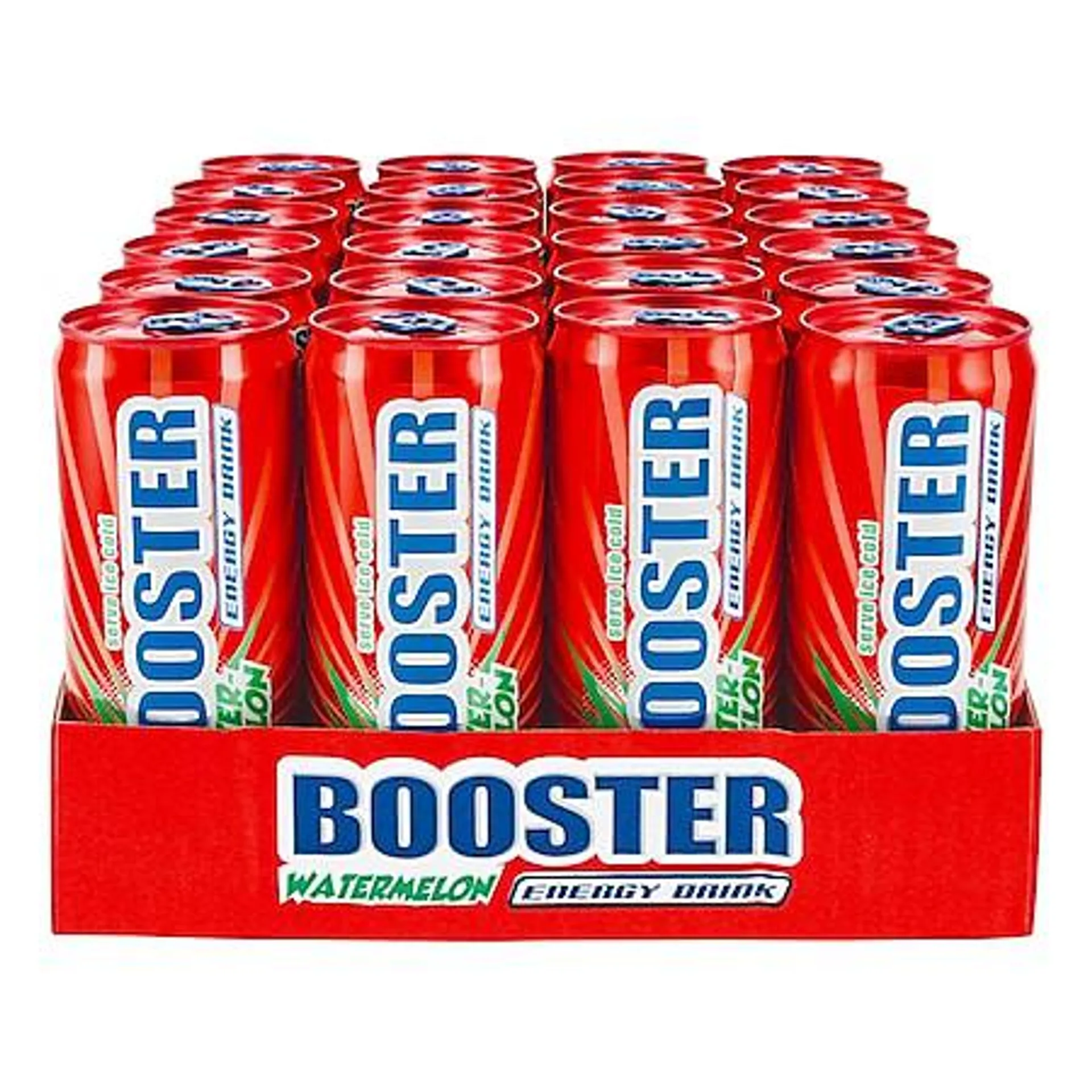 Booster Energy Drink Watermelon 0,33 Liter Dose, 24er Pack