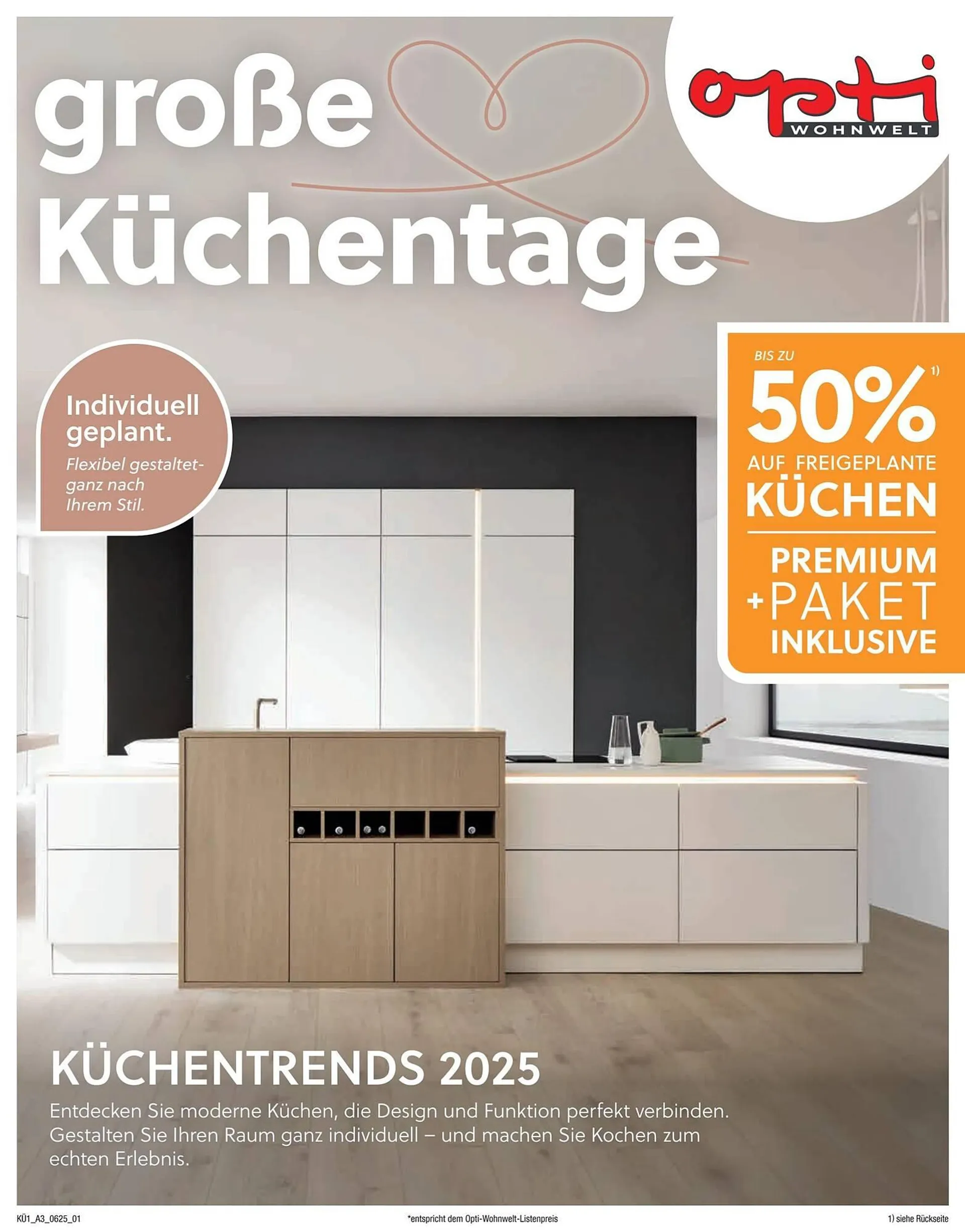 Opti Wohnwelt Prospekt von 5. Juni bis 29. Juni 2025 - Prospekt seite 1