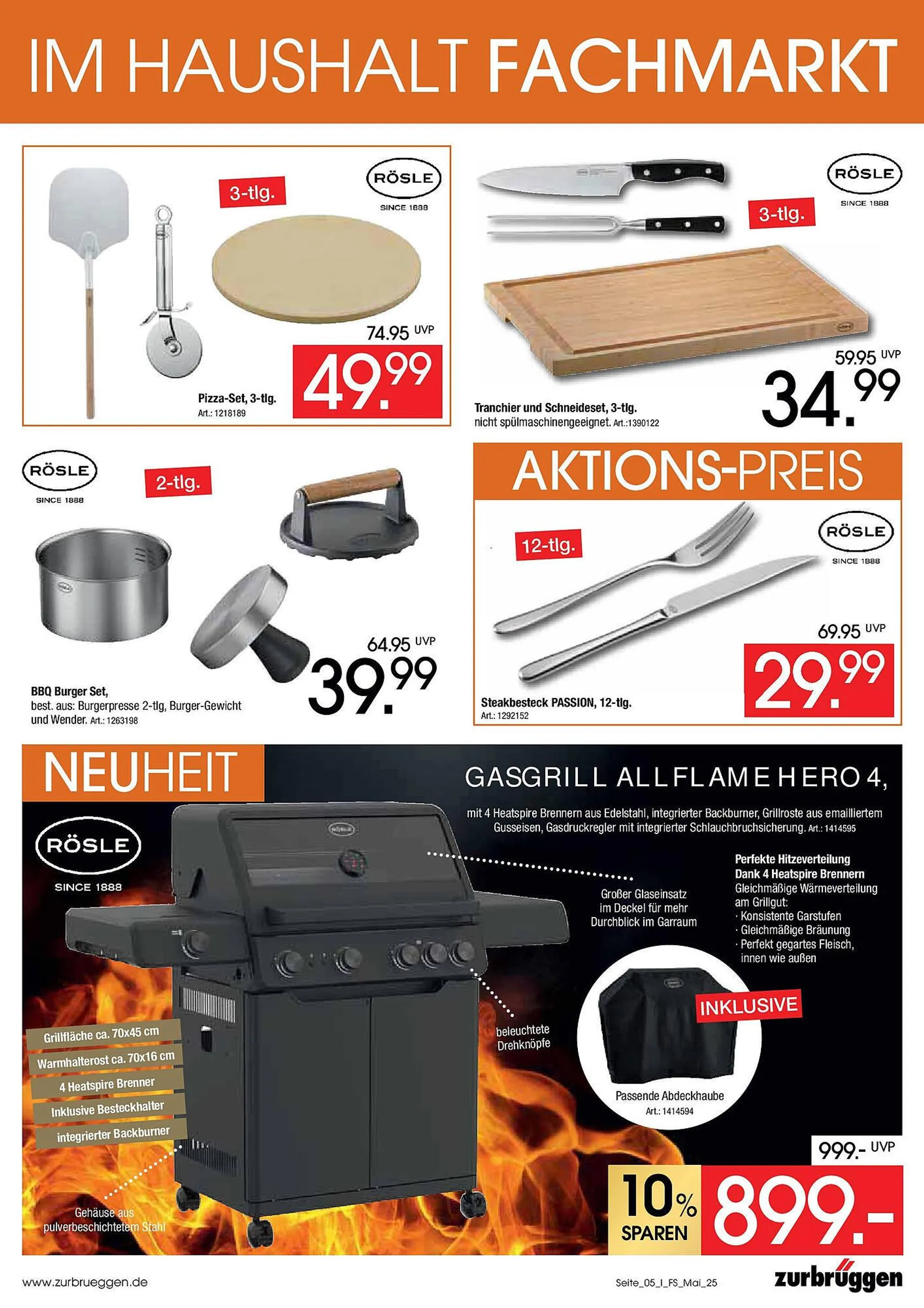 Zurbrüggen Prospekt von 1. Mai bis 31. Mai 2025 - Prospekt seite 5