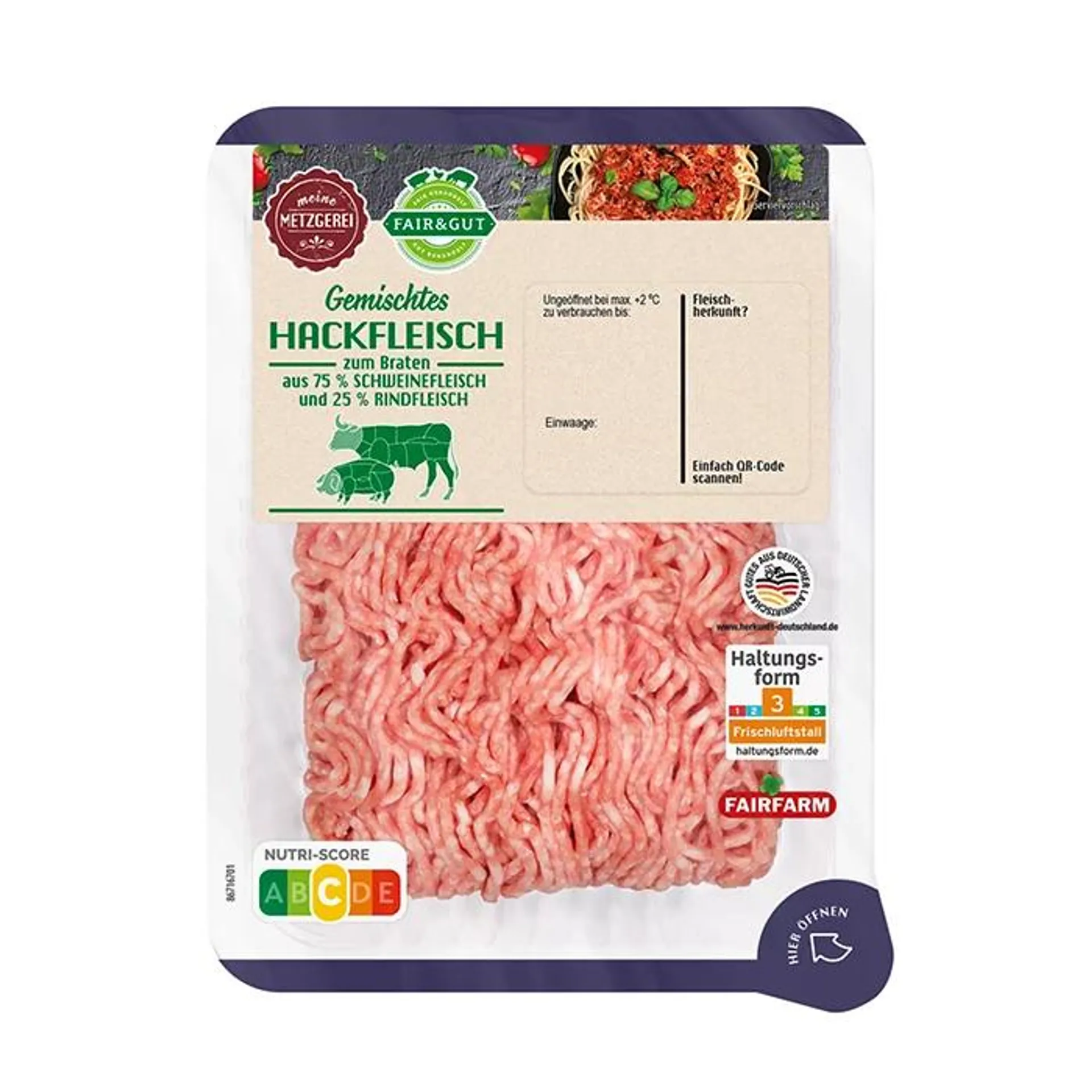 FAIR&GUT Hackfleisch gemischt 400 g