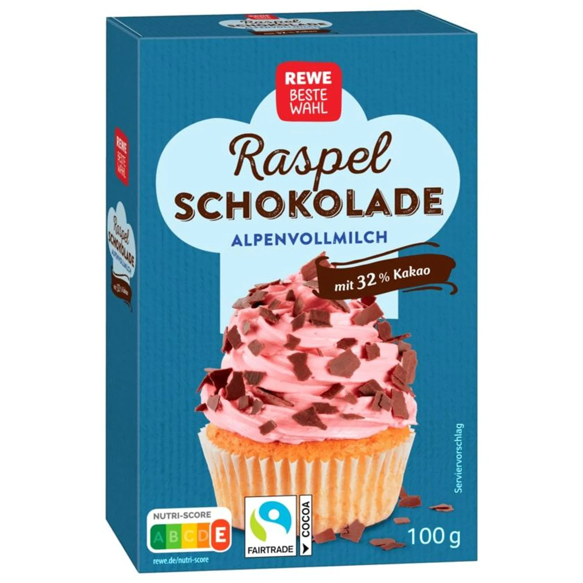 REWE Beste Wahl Raspelschokolade Vollmilch 100g