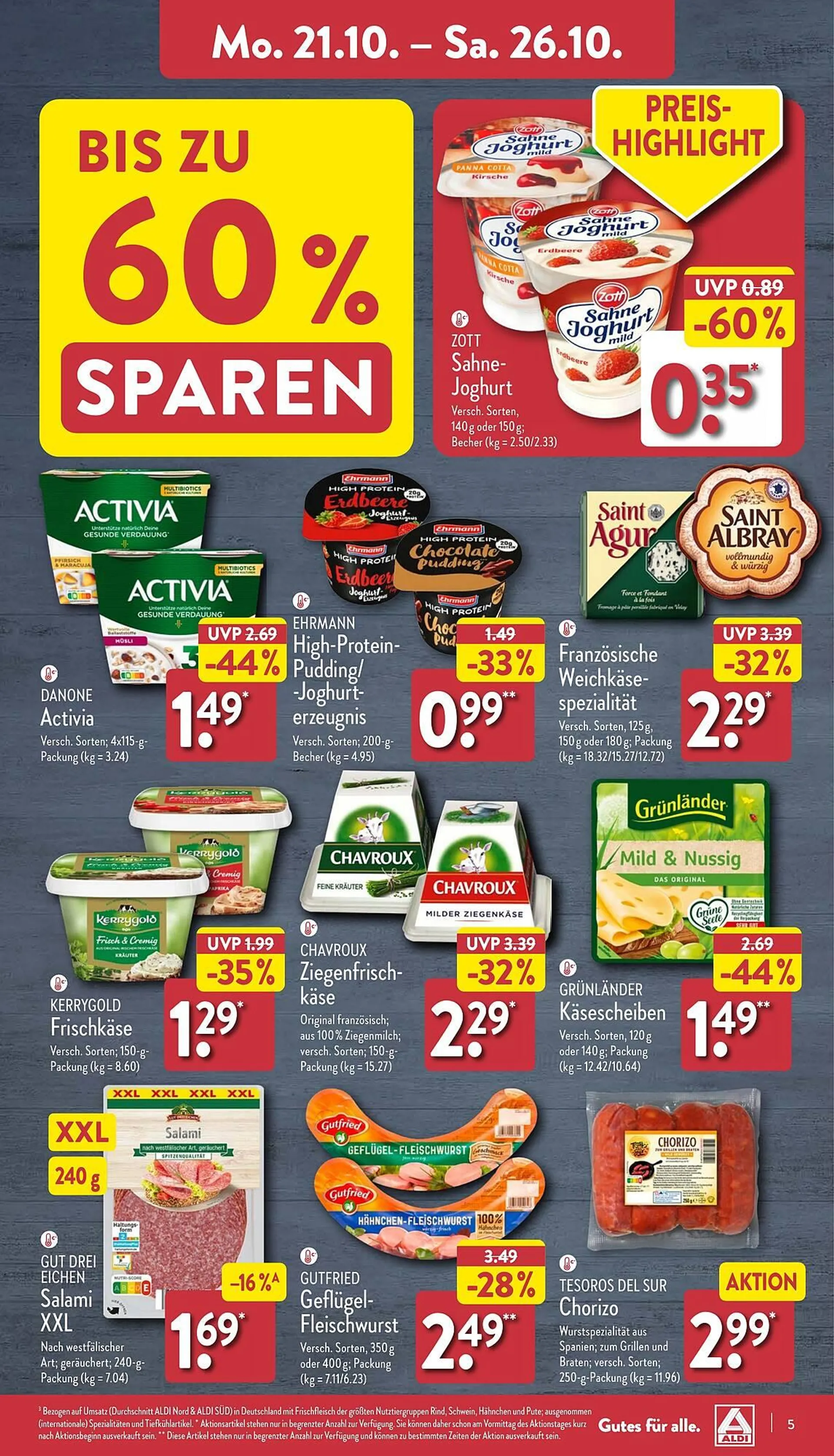 Aldi Nord Prospekt von 21. Oktober bis 26. Oktober 2024 - Prospekt seite 5