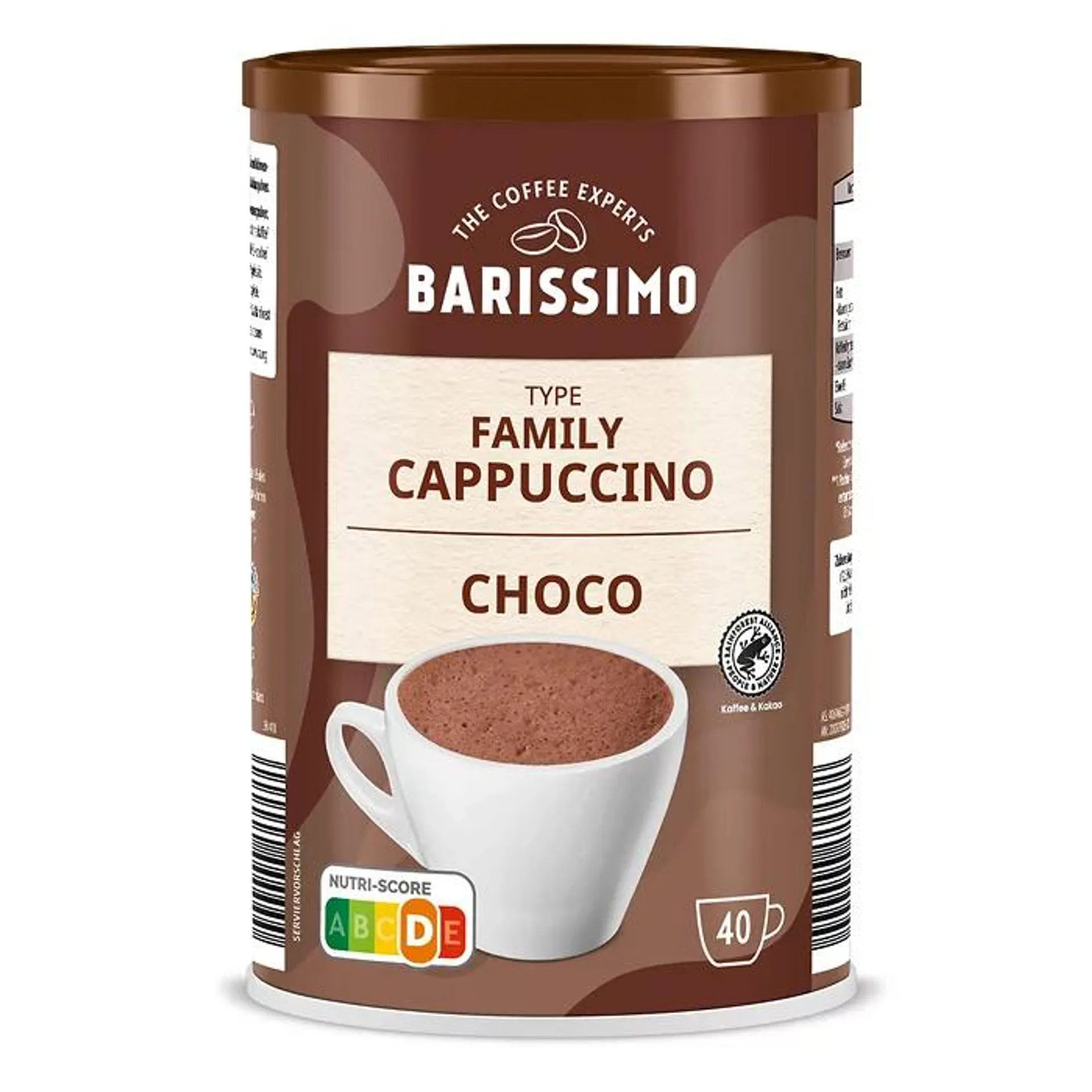 BARISSIMO Family Cappuccino 500 g, Schoko