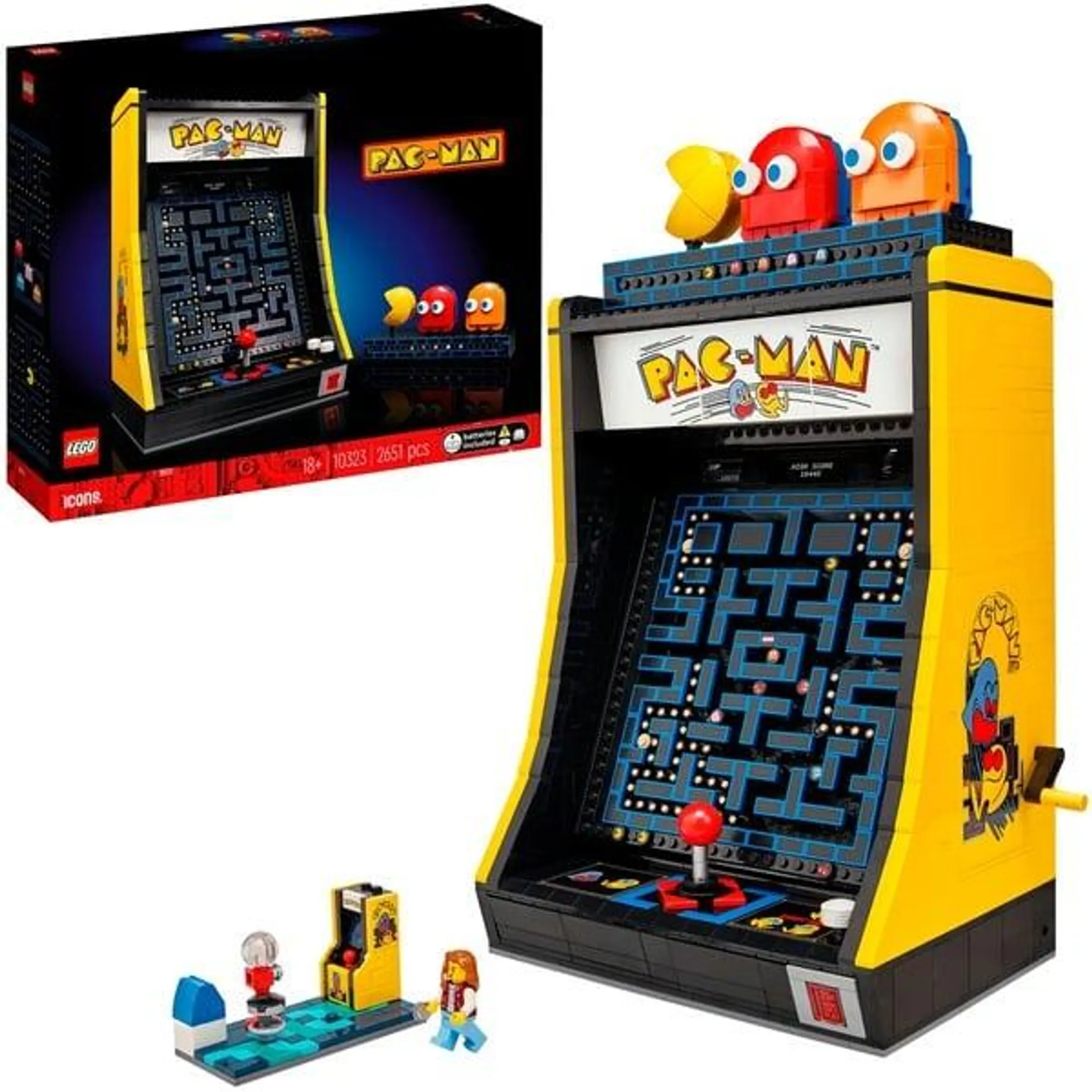 10323 Icons PAC-MAN Spielautomat, Konstruktionsspielzeug