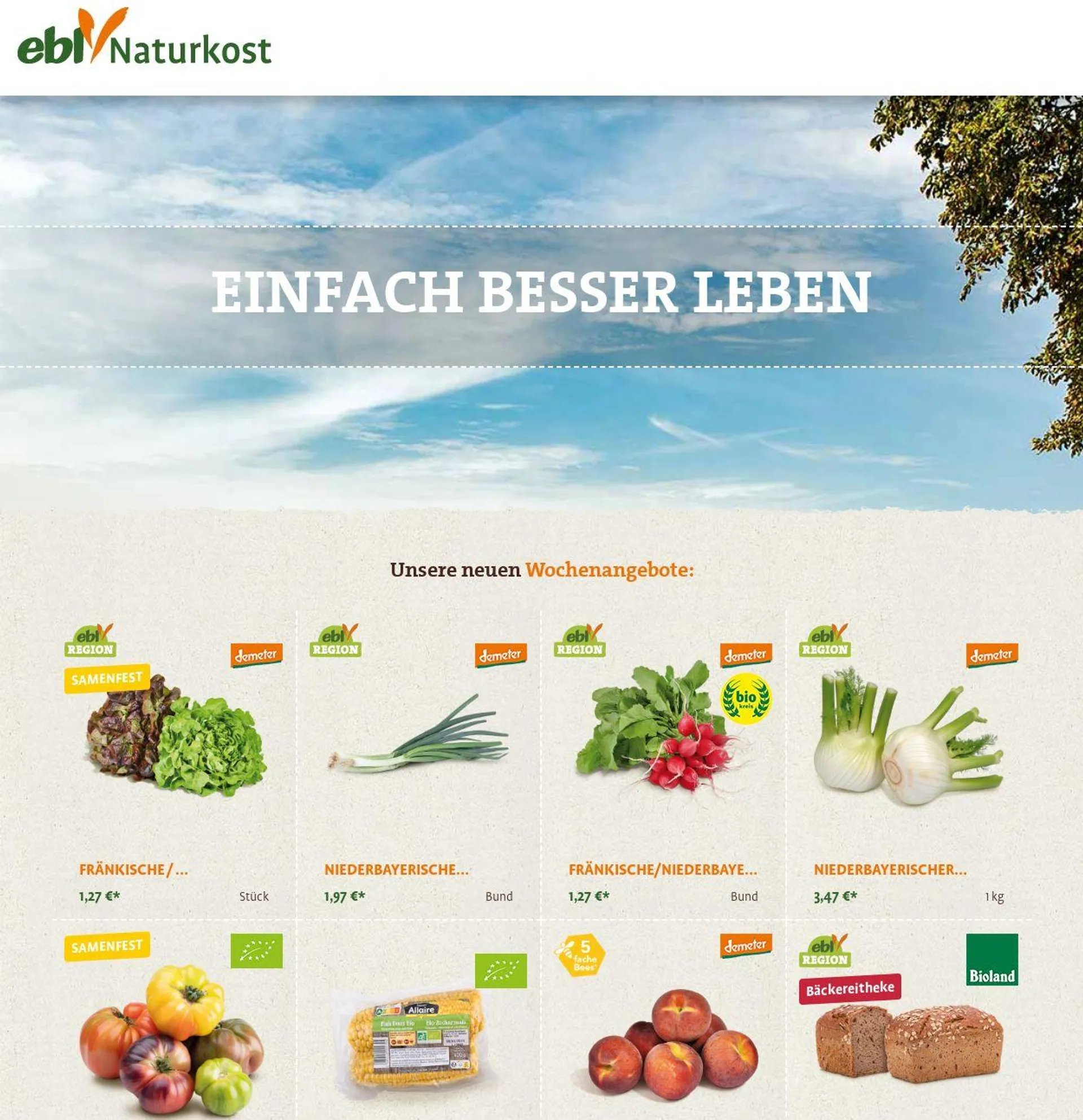 ebl Naturkos von 23. Juni bis 2. Juli 2025 - Prospekt seite 1