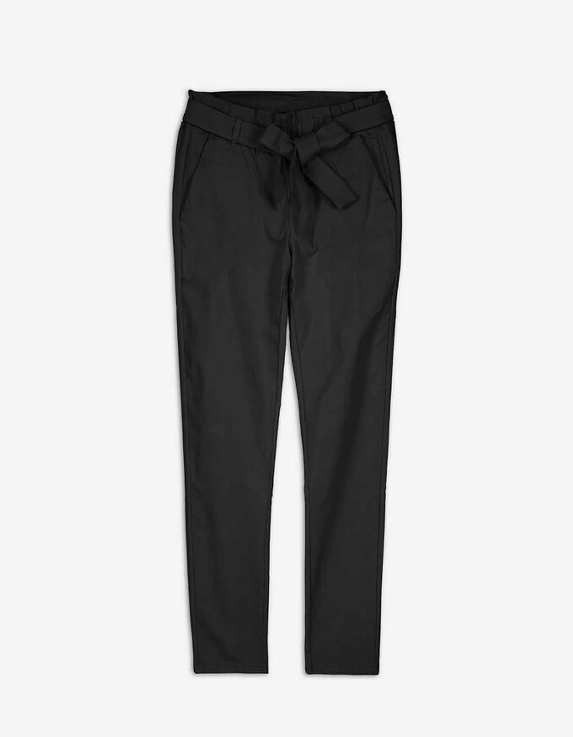 Pantaloni țigaretă - LENZING™ ECOVERO™ - Negru