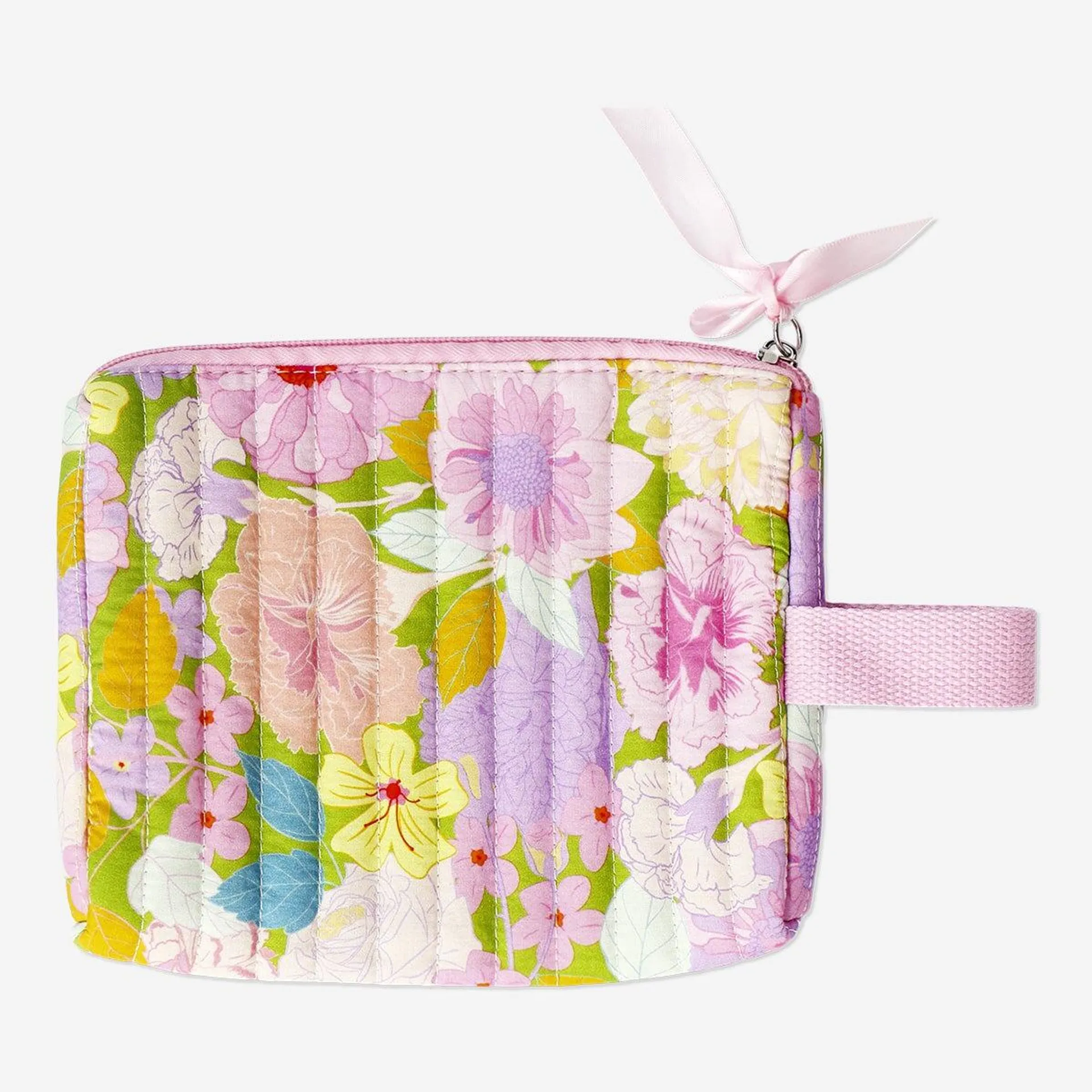 Floral cosmetic bag