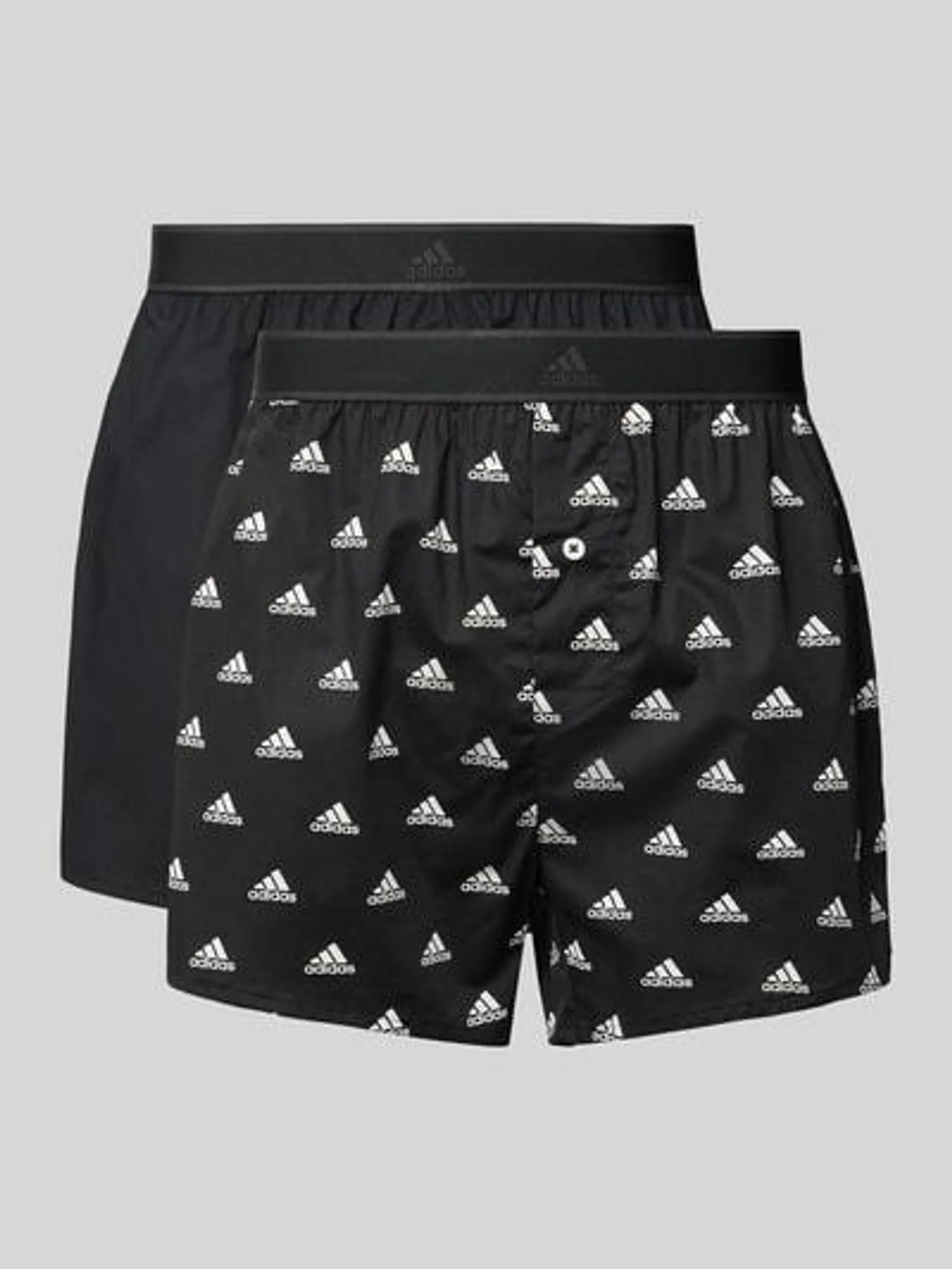 Boxershorts mit elastischem Label-Bund in black