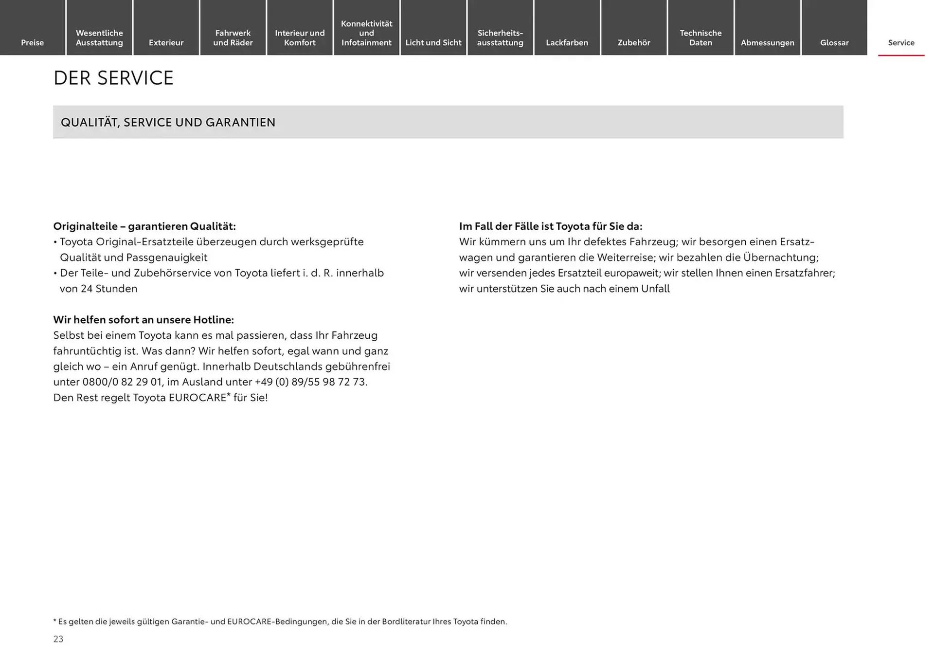 Toyota Prospekt von 1. Januar bis 1. Januar 2026 - Prospekt seite 23