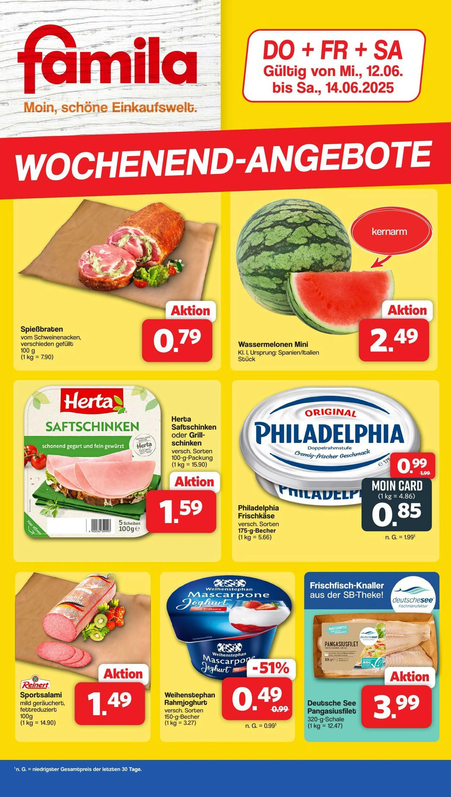 Famila von 12. Juni bis 14. Juni 2025 - Prospekt seite 1