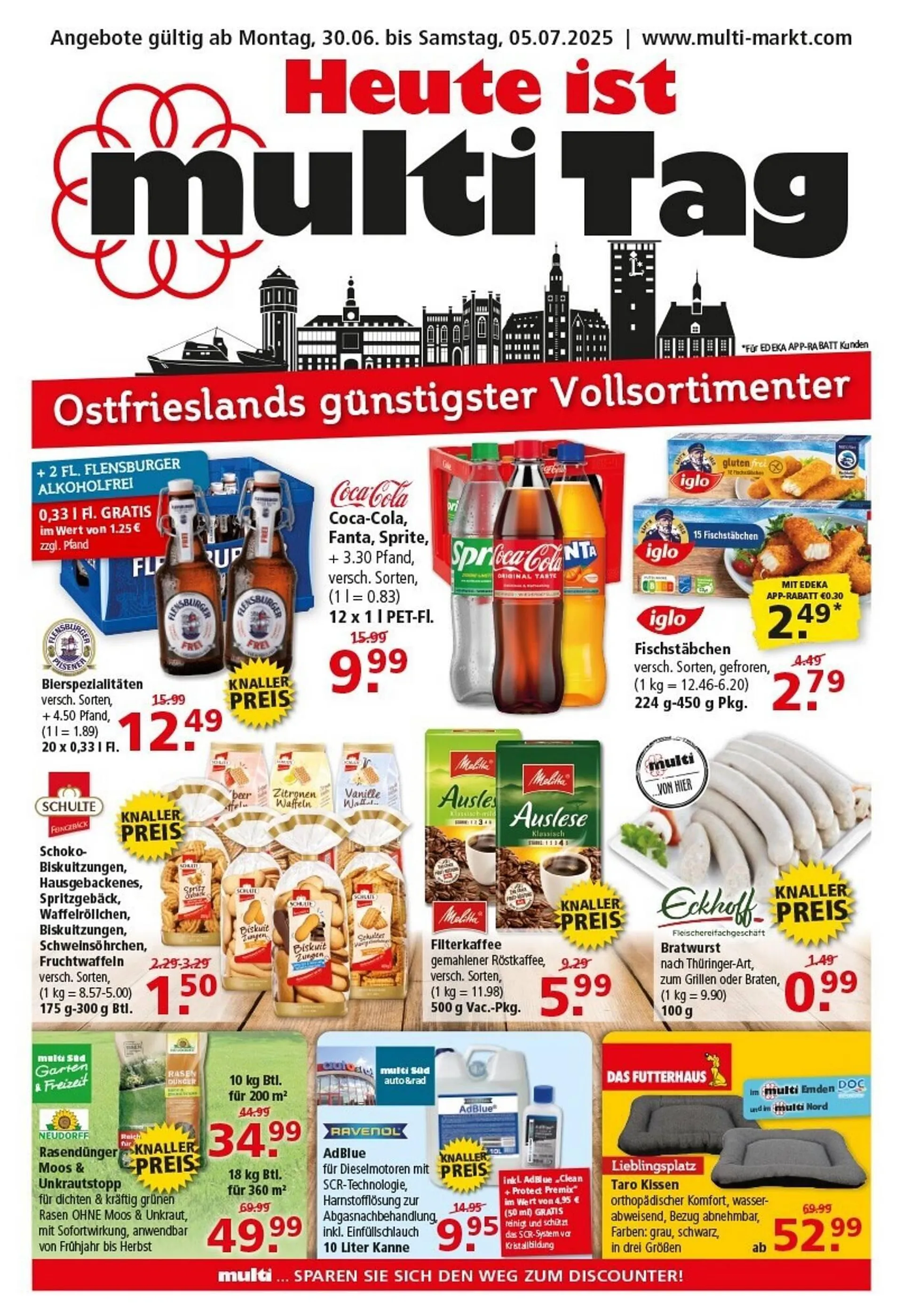 Multi Markt Prospekt von 30. Juni bis 5. Juli 2025 - Prospekt seite 1