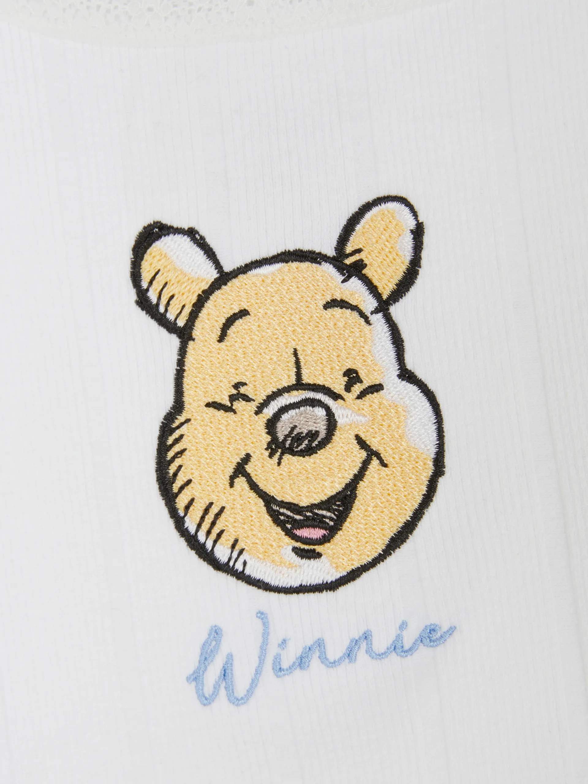 Geripptes „Disney Winnie Puuh“ Schlafanzug-Trägertop