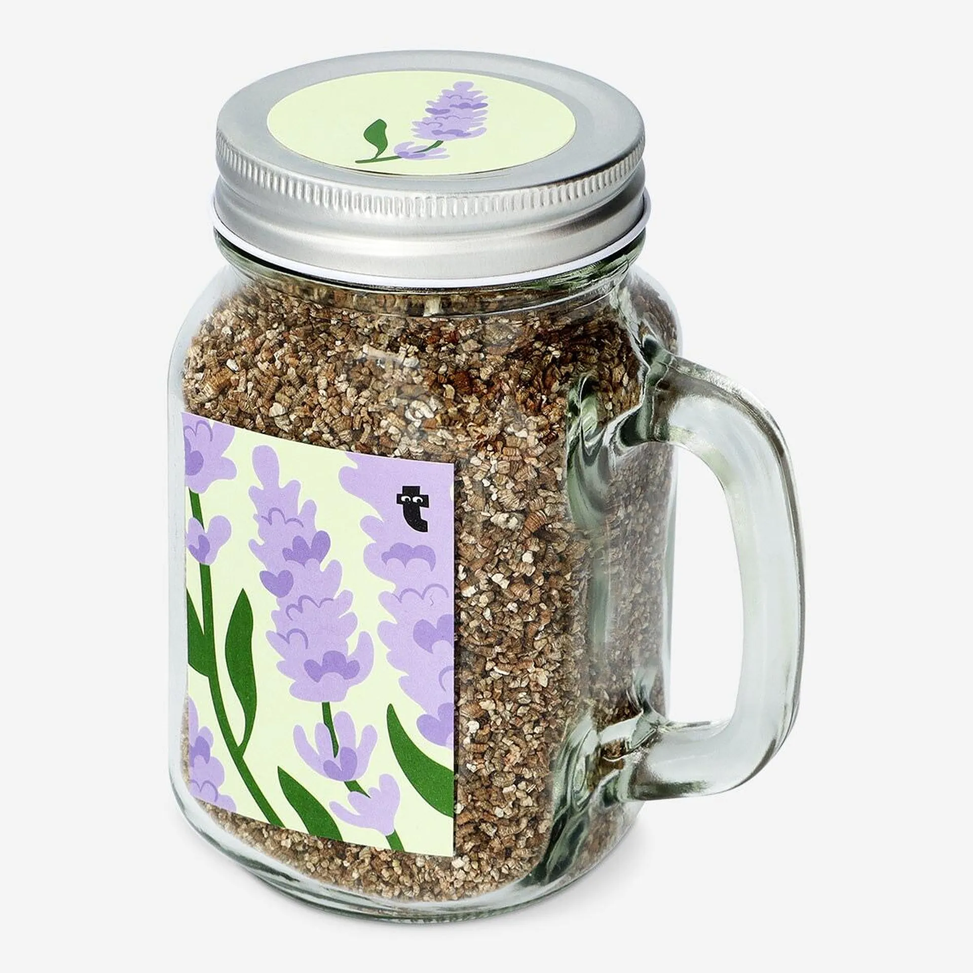 Lavender grow kit in a jar