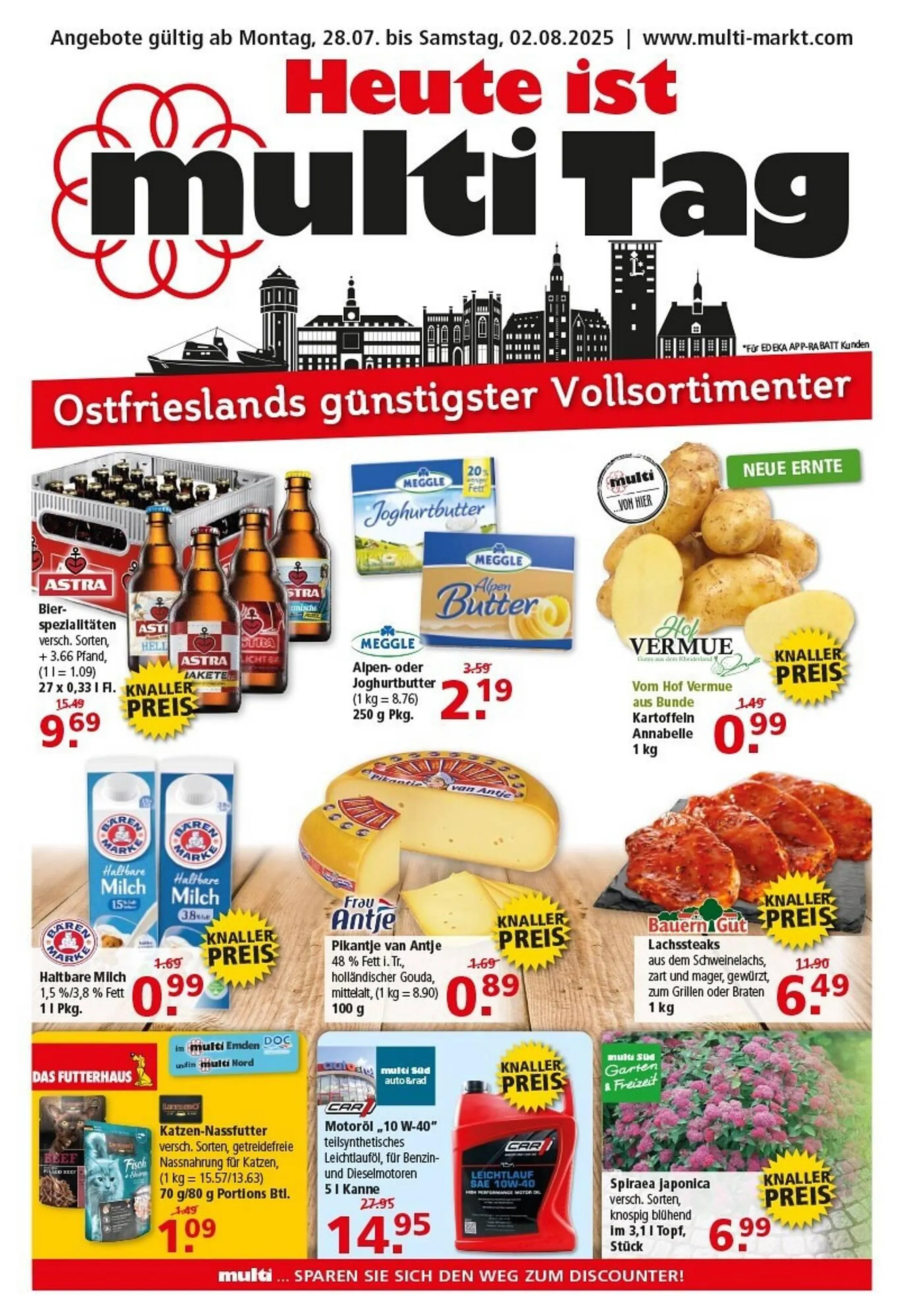 Multi Markt Prospekt von 28. Juli bis 2. August 2025 - Prospekt seite 1