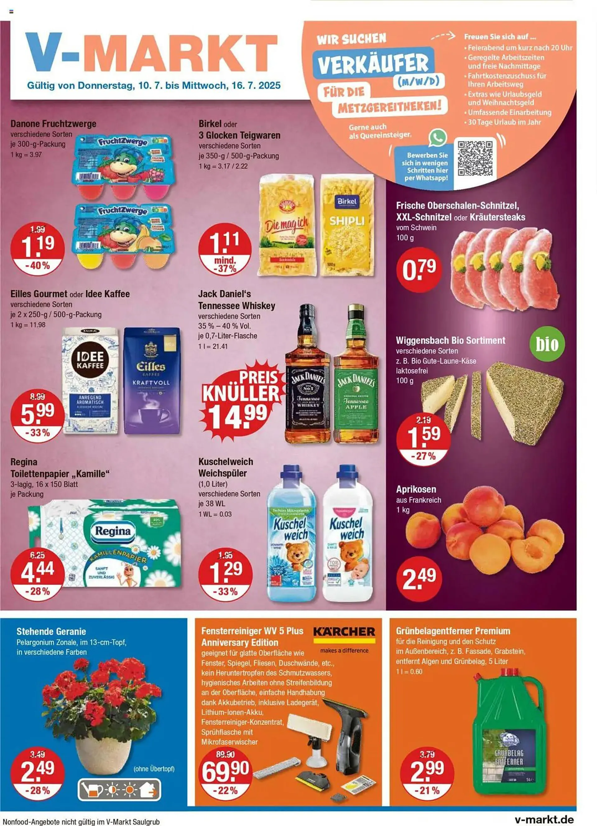 V Markt Prospekt von 10. Juli bis 16. Juli 2025 - Prospekt seite 1