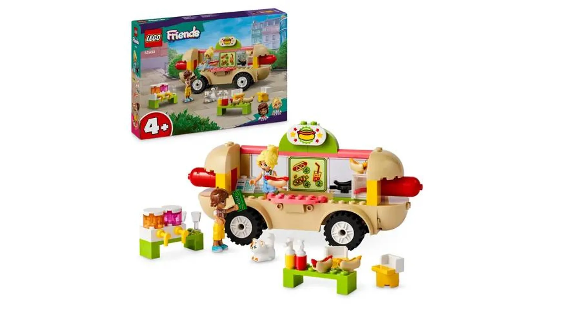 LEGO Friends 42633 Hotdog-Truck Set ab 4 Jahre, Fahrzeug-Spielzeug