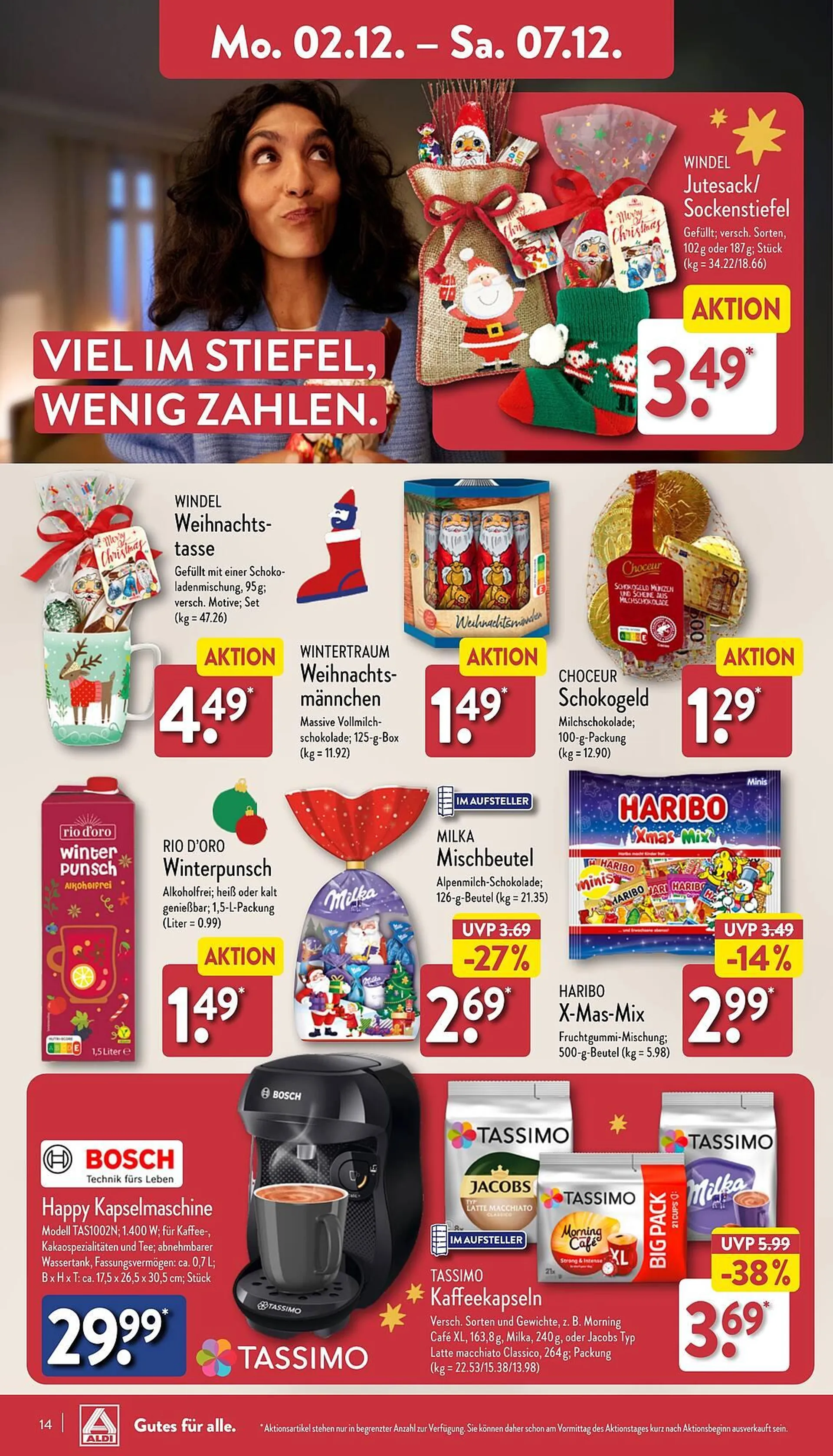 Aldi Nord Prospekt von 2. Dezember bis 7. Dezember 2024 - Prospekt seite 14