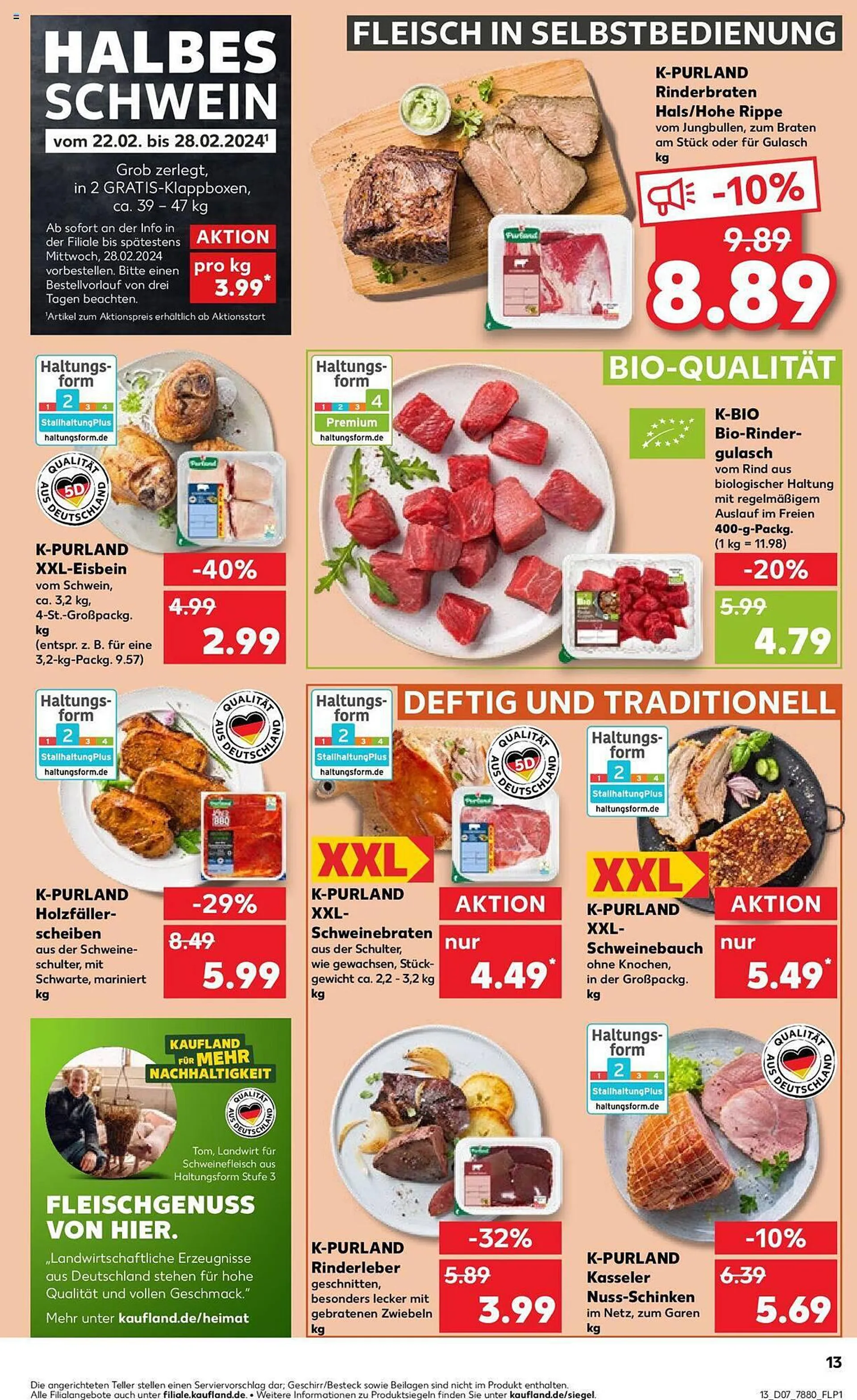 Kaufland Prospekt von 15. Februar bis 21. Februar 2024 - Prospekt seite 13