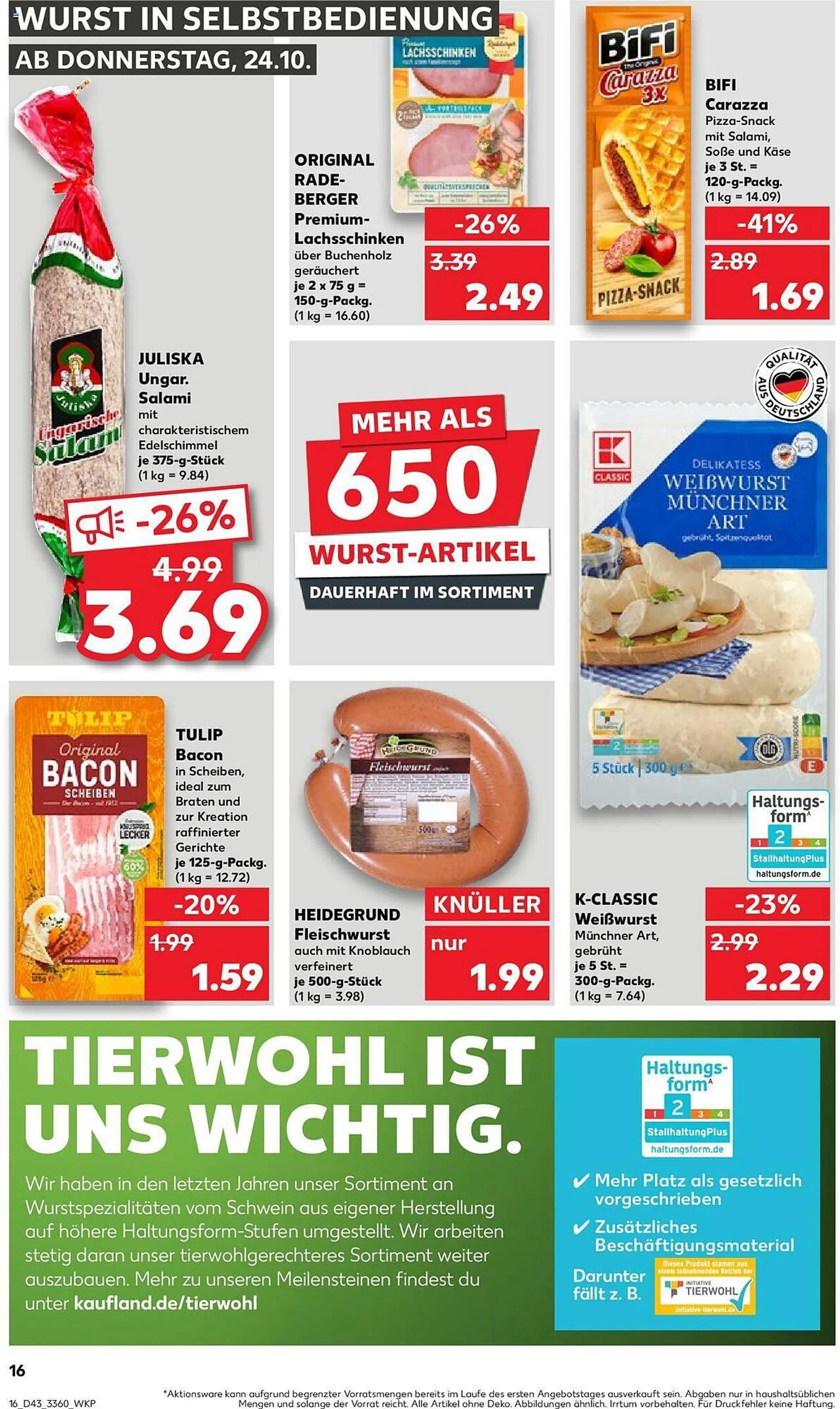 Kaufland Prospekt von 24. Oktober bis 30. Oktober 2024 - Prospekt seite 16