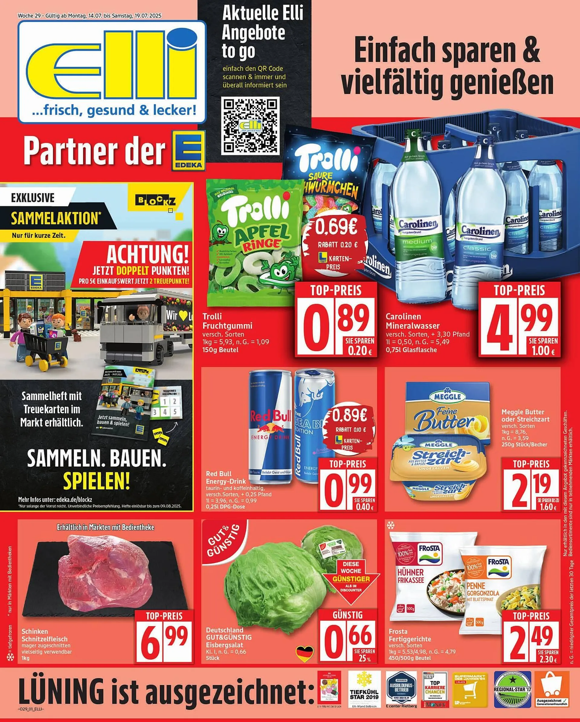 Elli Markt Prospekt von 14. Juli bis 19. Juli 2025 - Prospekt seite 1