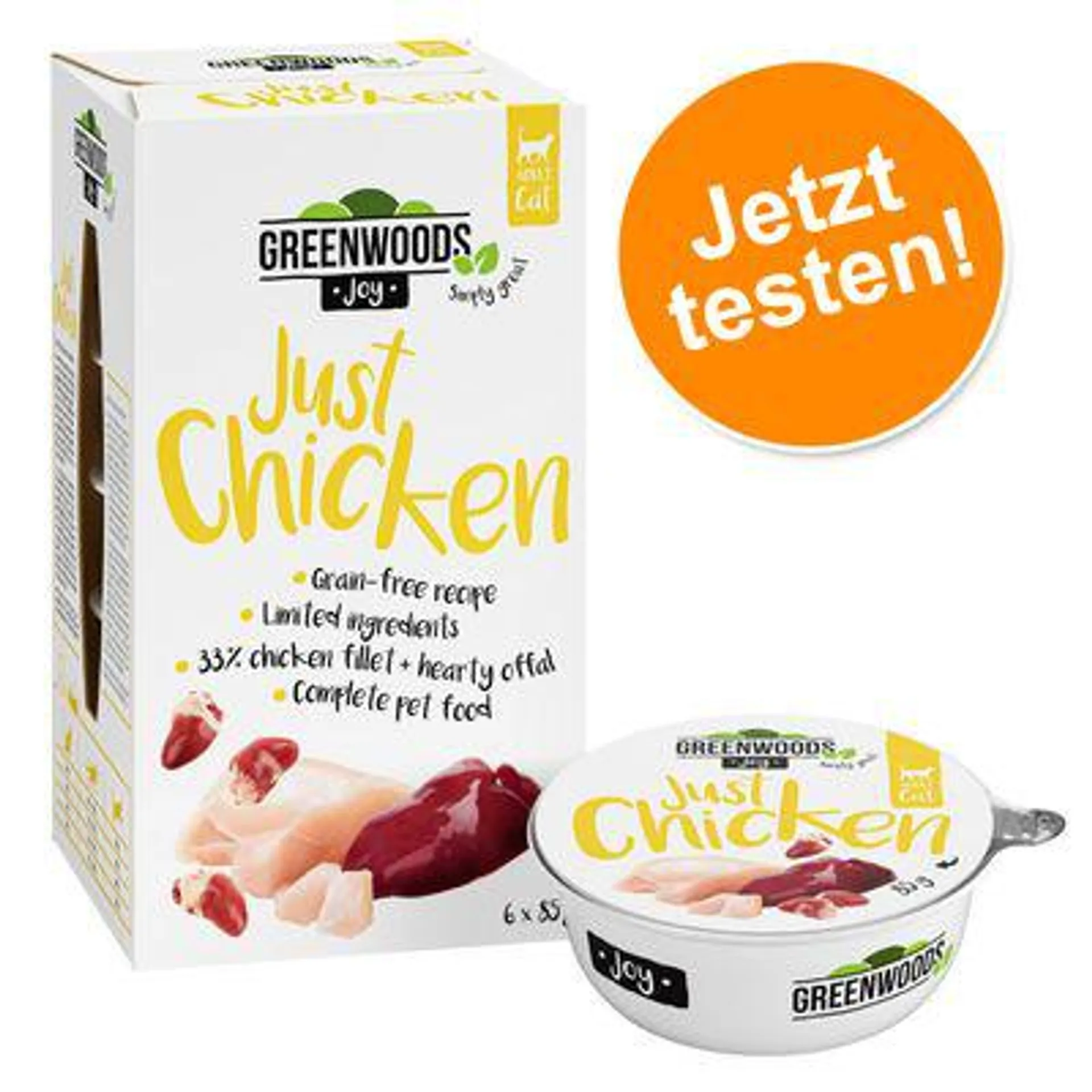 6 x 85 g Greenwoods Joy zum Probierpreis!