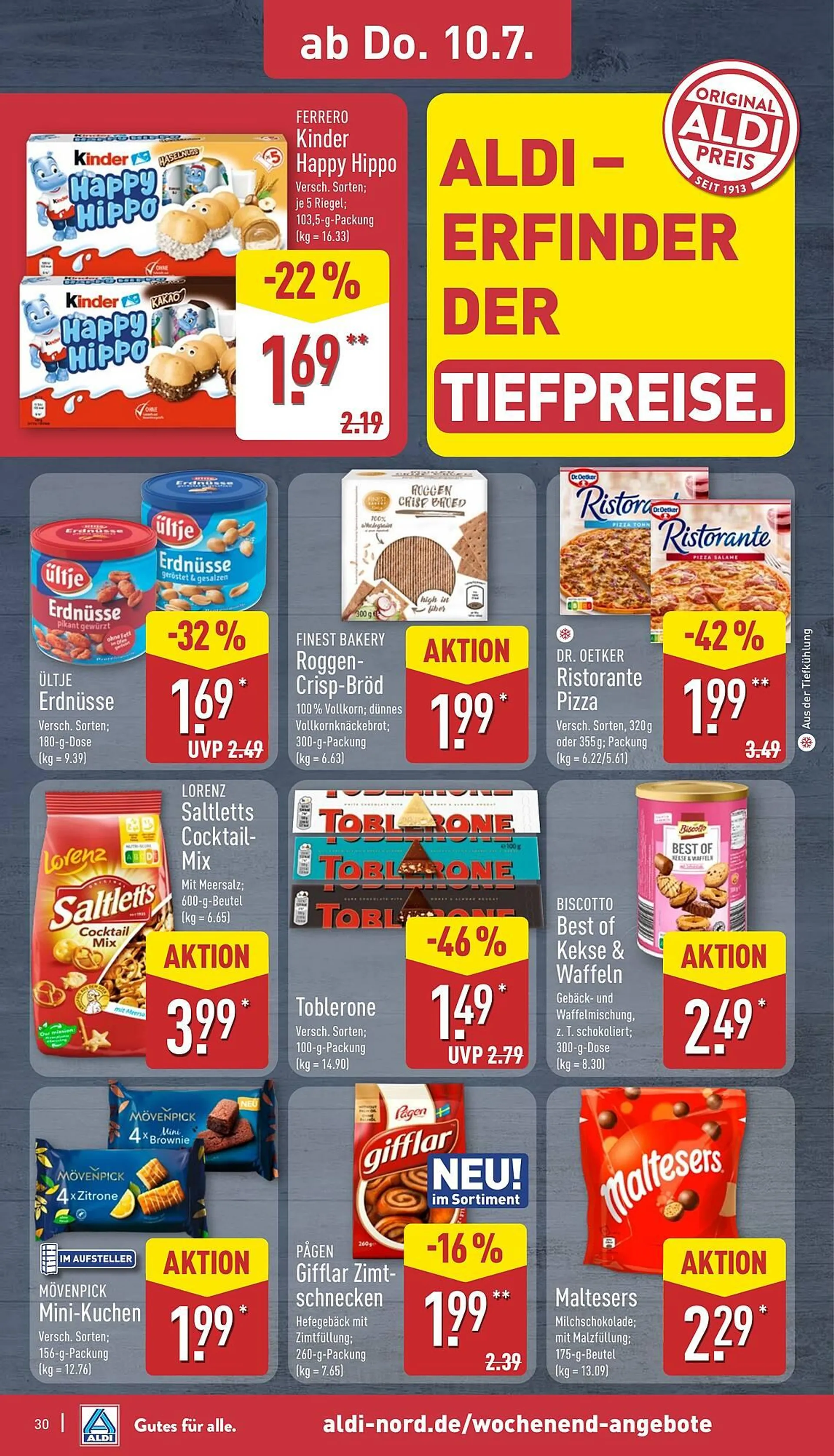 Aldi Nord Prospekt von 7. Juli bis 12. Juli 2025 - Prospekt seite 30