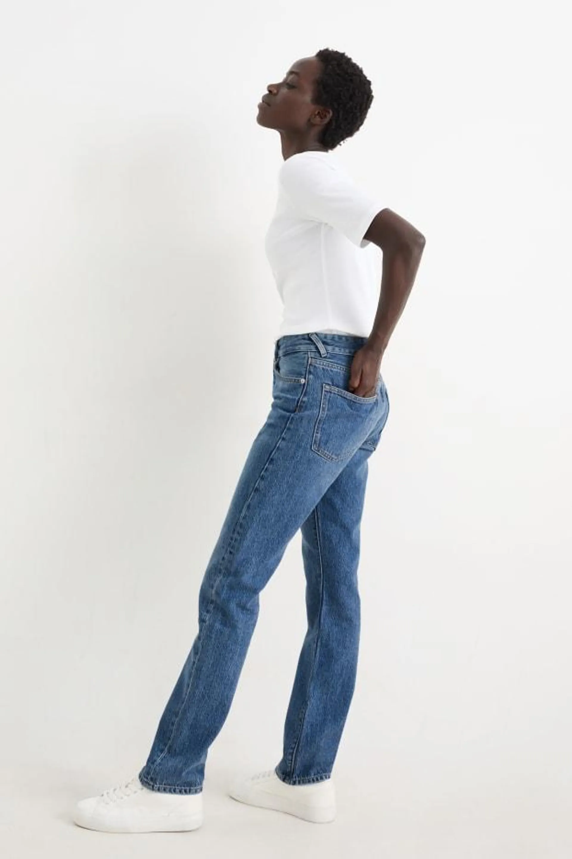 Vintage straight jeans - mid waist