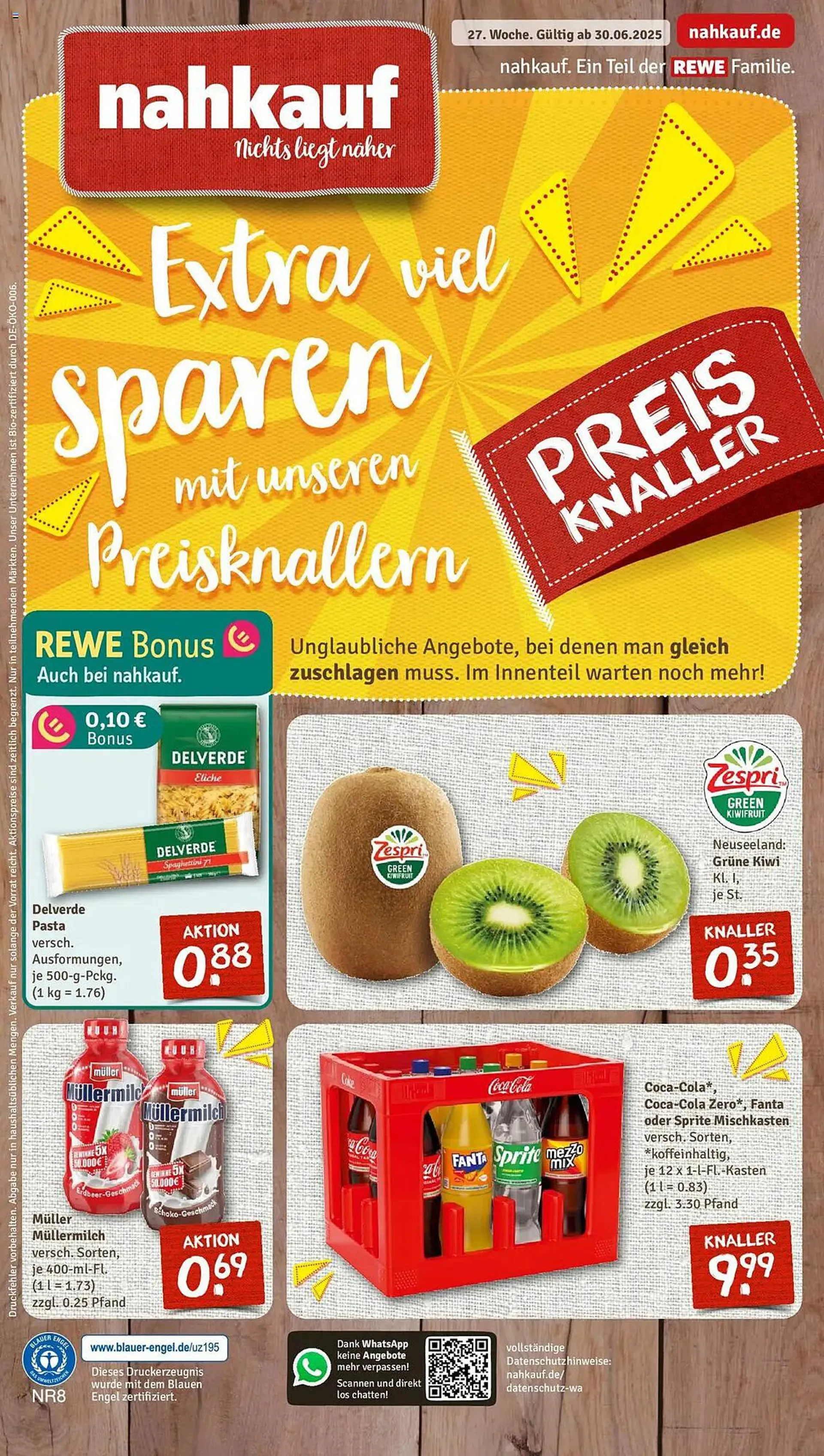 nahkauf Prospekt von 30. Juni bis 5. Juli 2025 - Prospekt seite 1