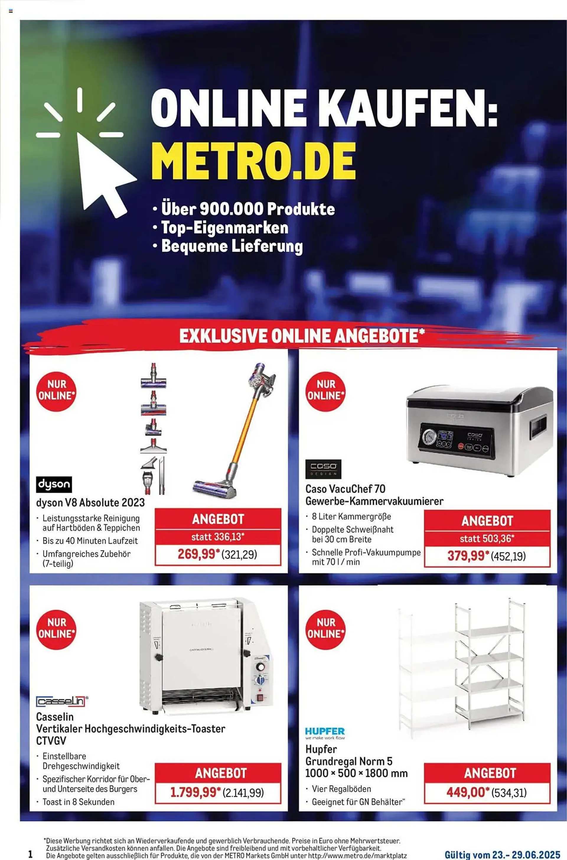 METRO Prospekt von 23. Juni bis 29. Juni 2025 - Prospekt seite 1