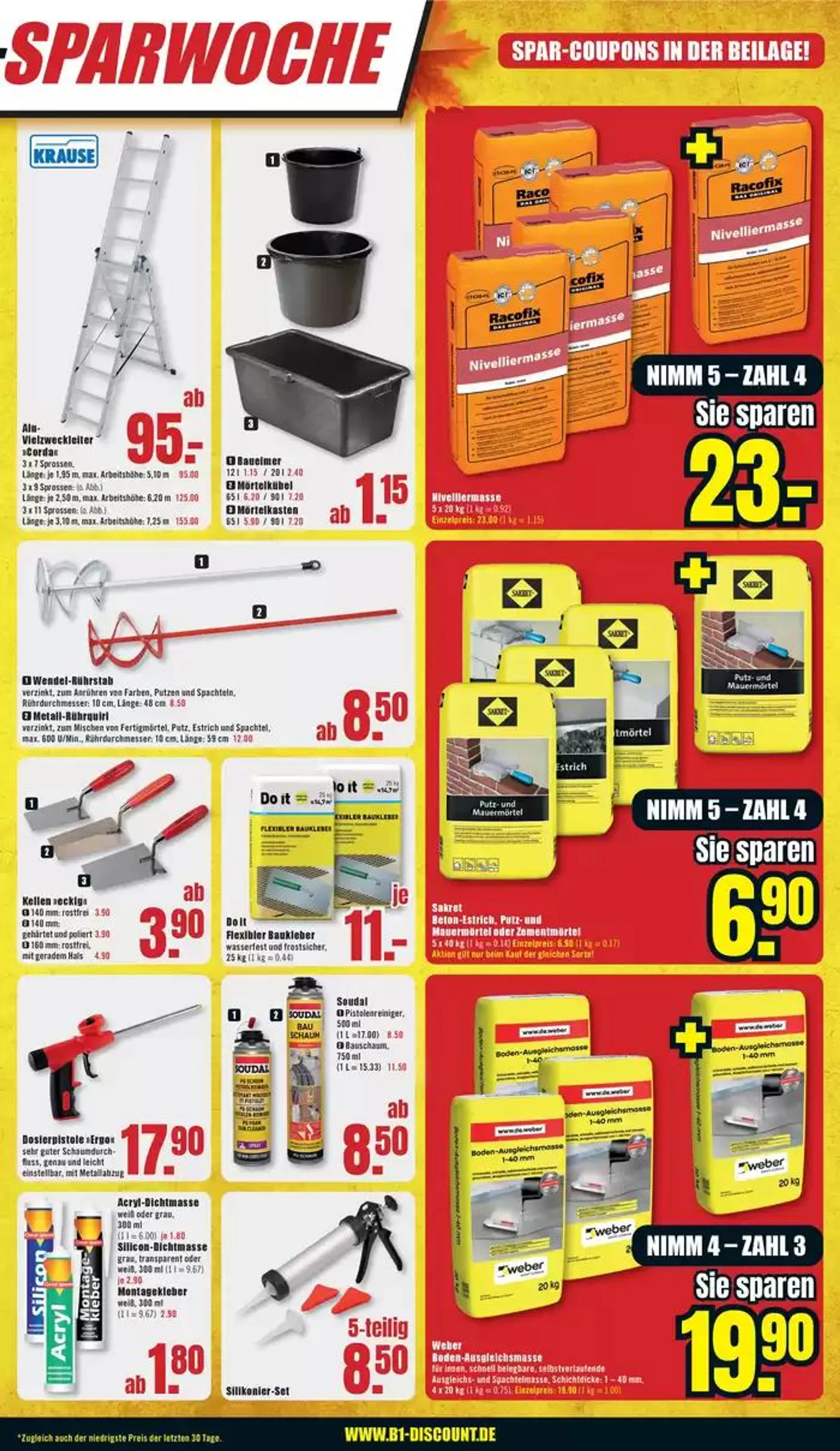 B1 Discount Baumarkt flugblatt von 26. Oktober bis 9. November 2024 - Prospekt seite 3